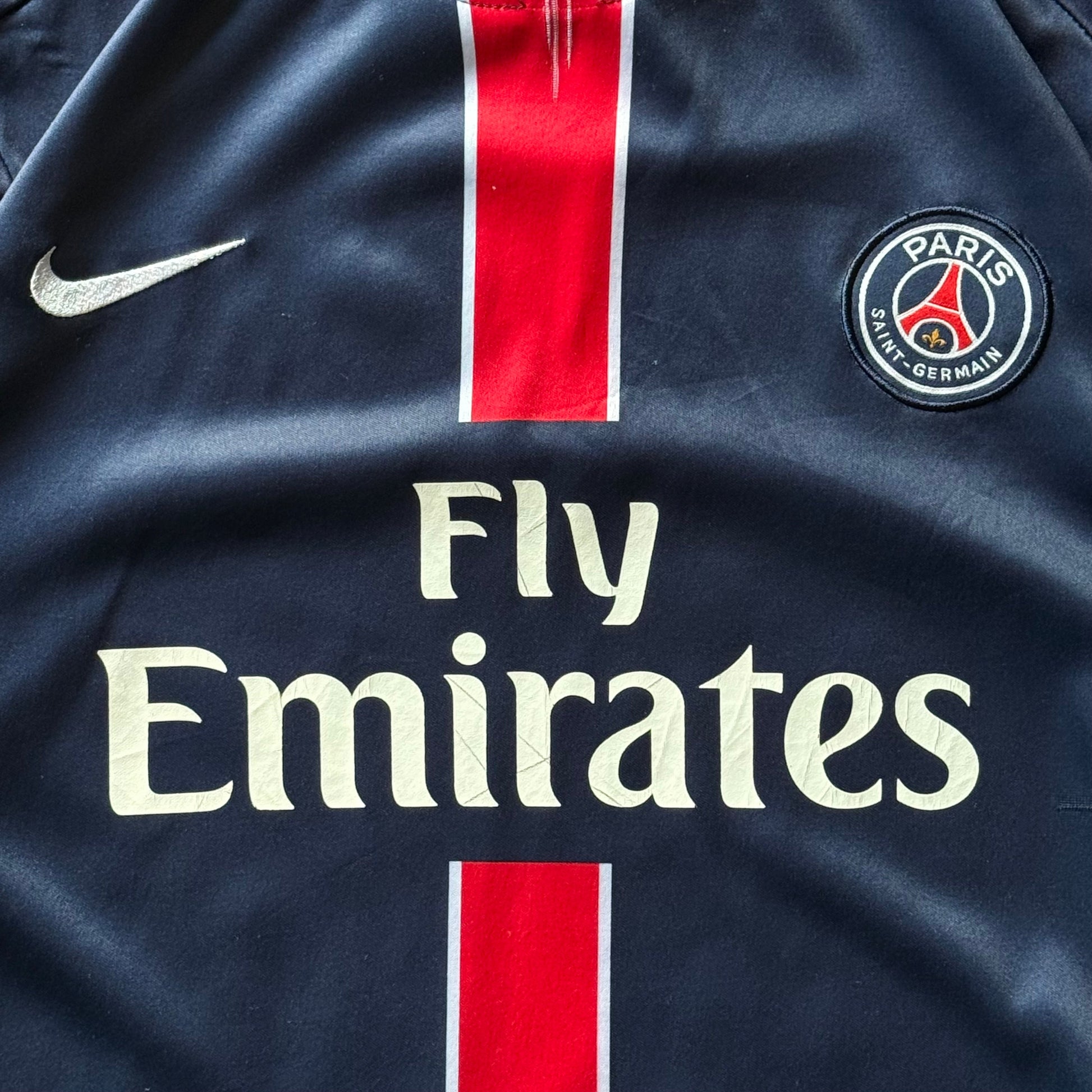 Nike PSG Ibrahimovic 10 | Fodboldtrøje | Navy/Rød | Large - Re:Junk Vintage
