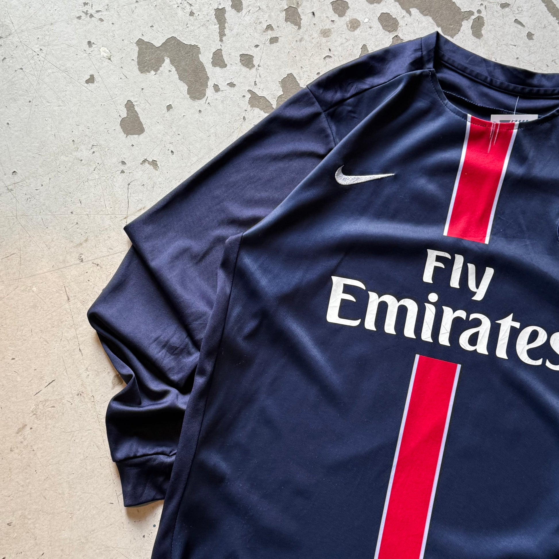 Nike PSG Ibrahimovic 10 | Fodboldtrøje | Navy/Rød | Large - Re:Junk Vintage