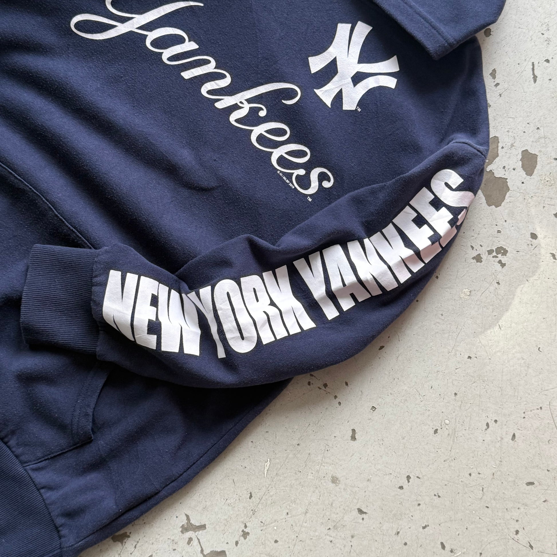 NY Yankees | Sweatshirt | Blå | Large - Re:Junk Vintage