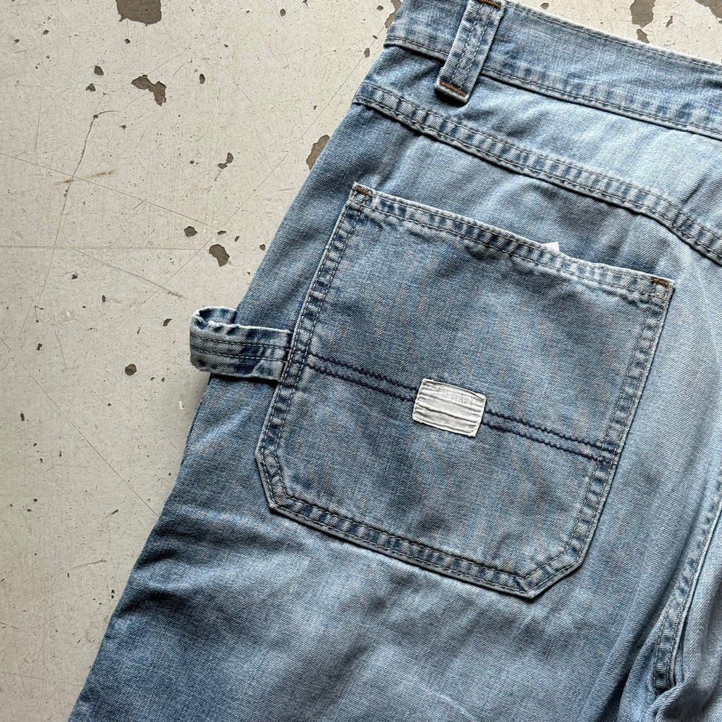 Old Navy carpenter jorts | lyseblå | W33 - Re:Junk Vintage