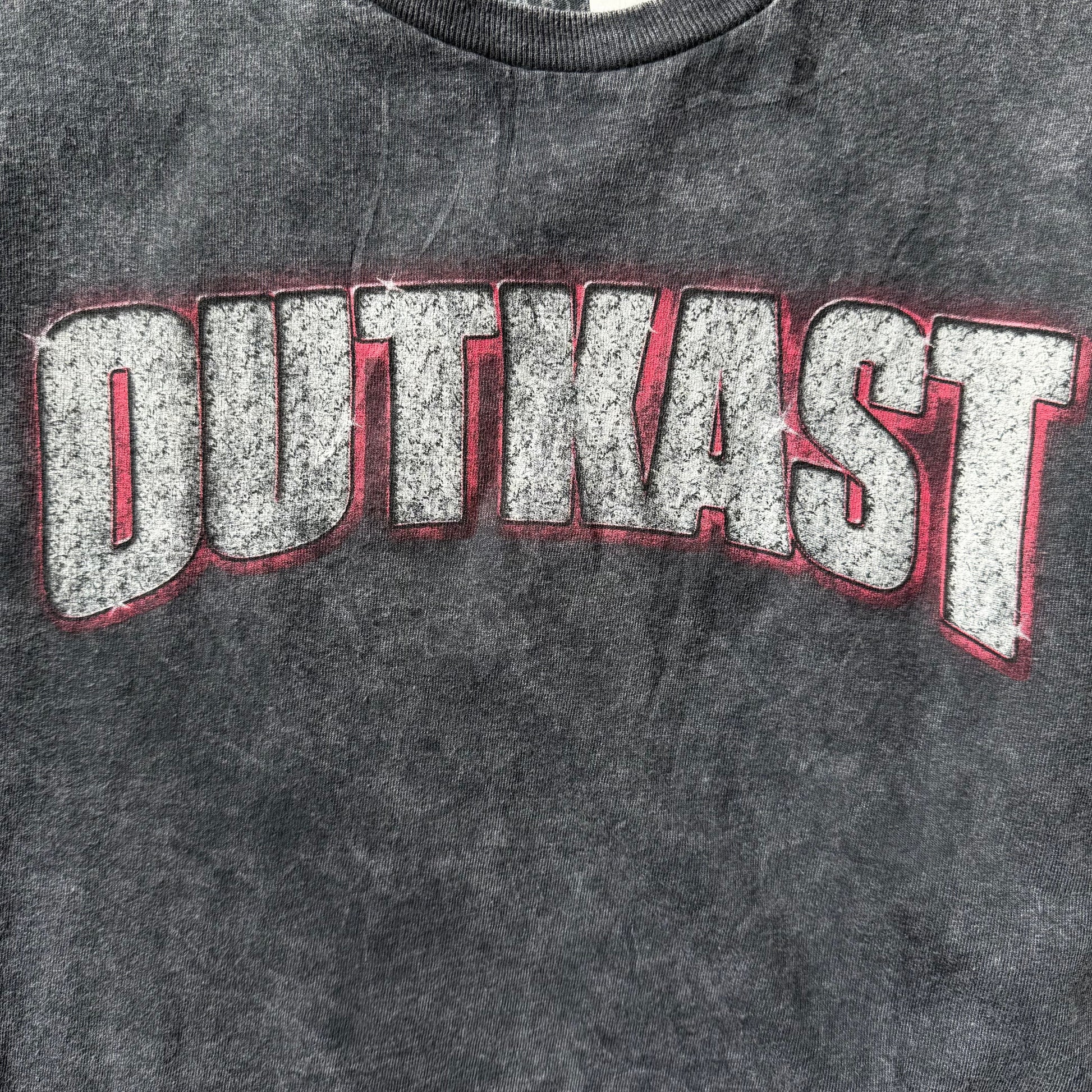 OutKast | graphic t-shirt | grå/sort | S - Re:Junk Vintage