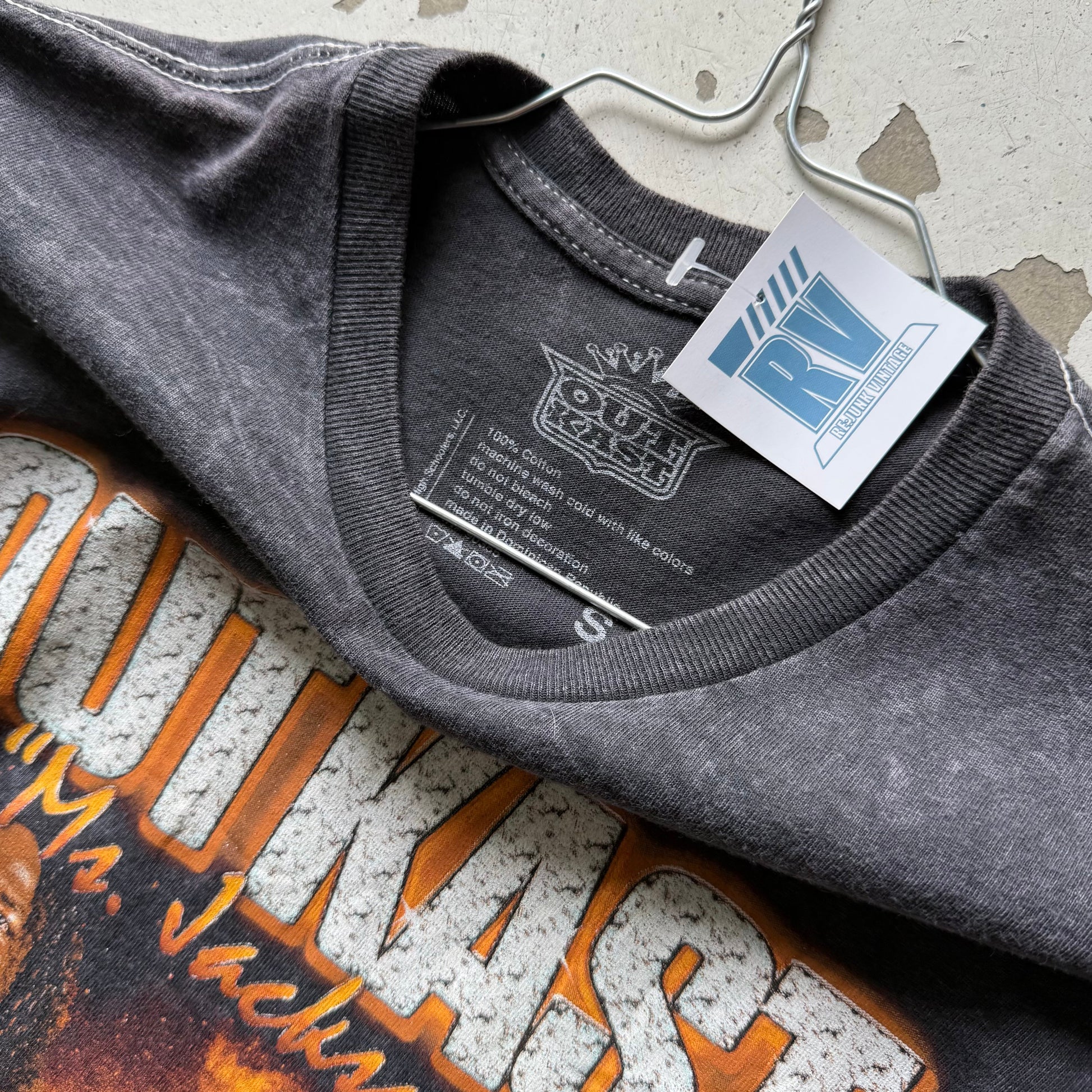 OutKast | graphic t-shirt | grå/sort | S - Re:Junk Vintage