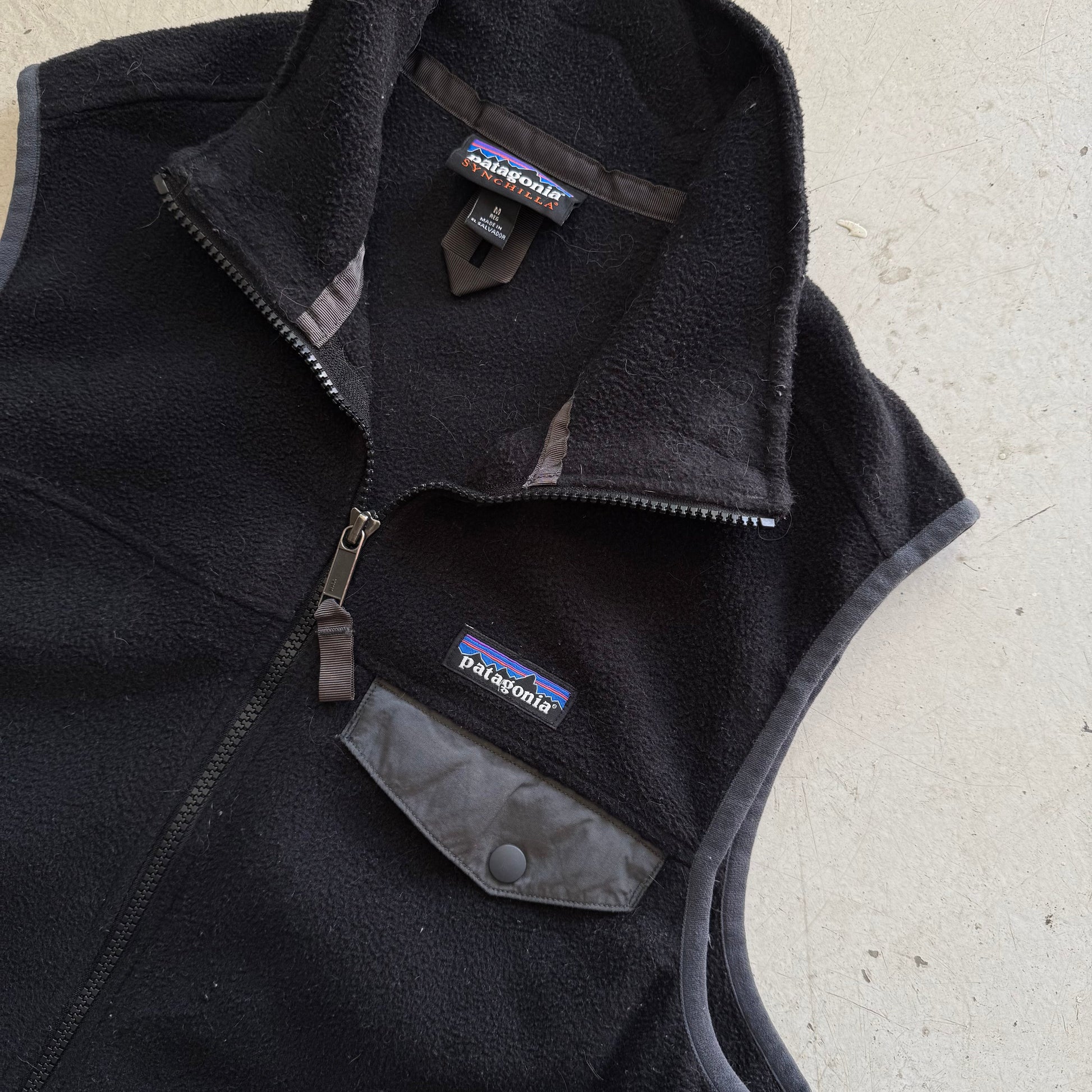 Patagonia | Fleece vest (Synchilla) | Sort | Medium - Re:Junk Vintage