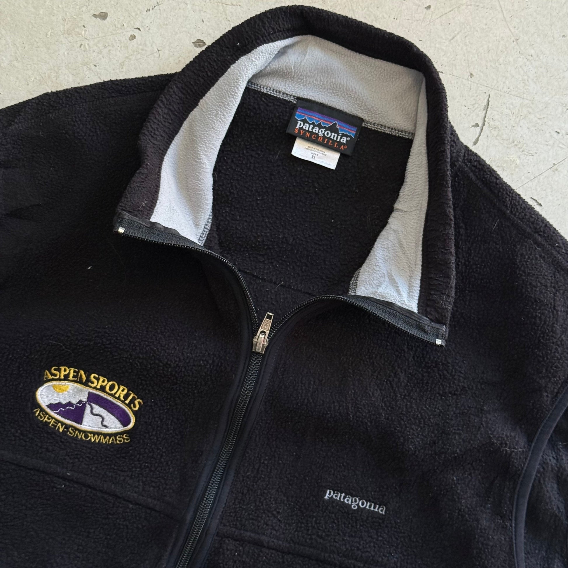 Patagonia | Fleece vest (Synchilla) | Sort | XL - Re:Junk Vintage