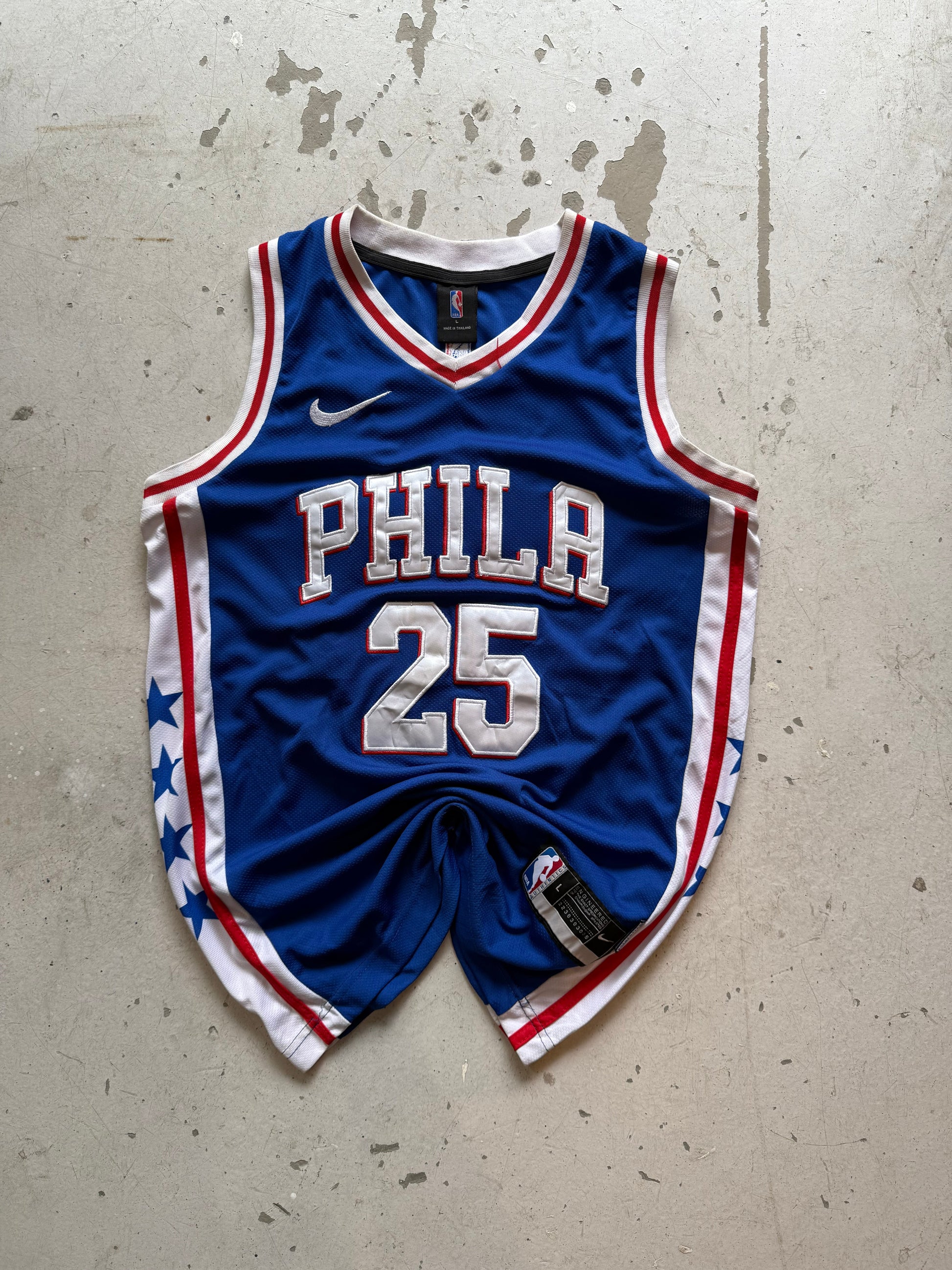 Philadelphia 76ers vintage NBA basketballtrøje – Large - Re:Junk Vintage
