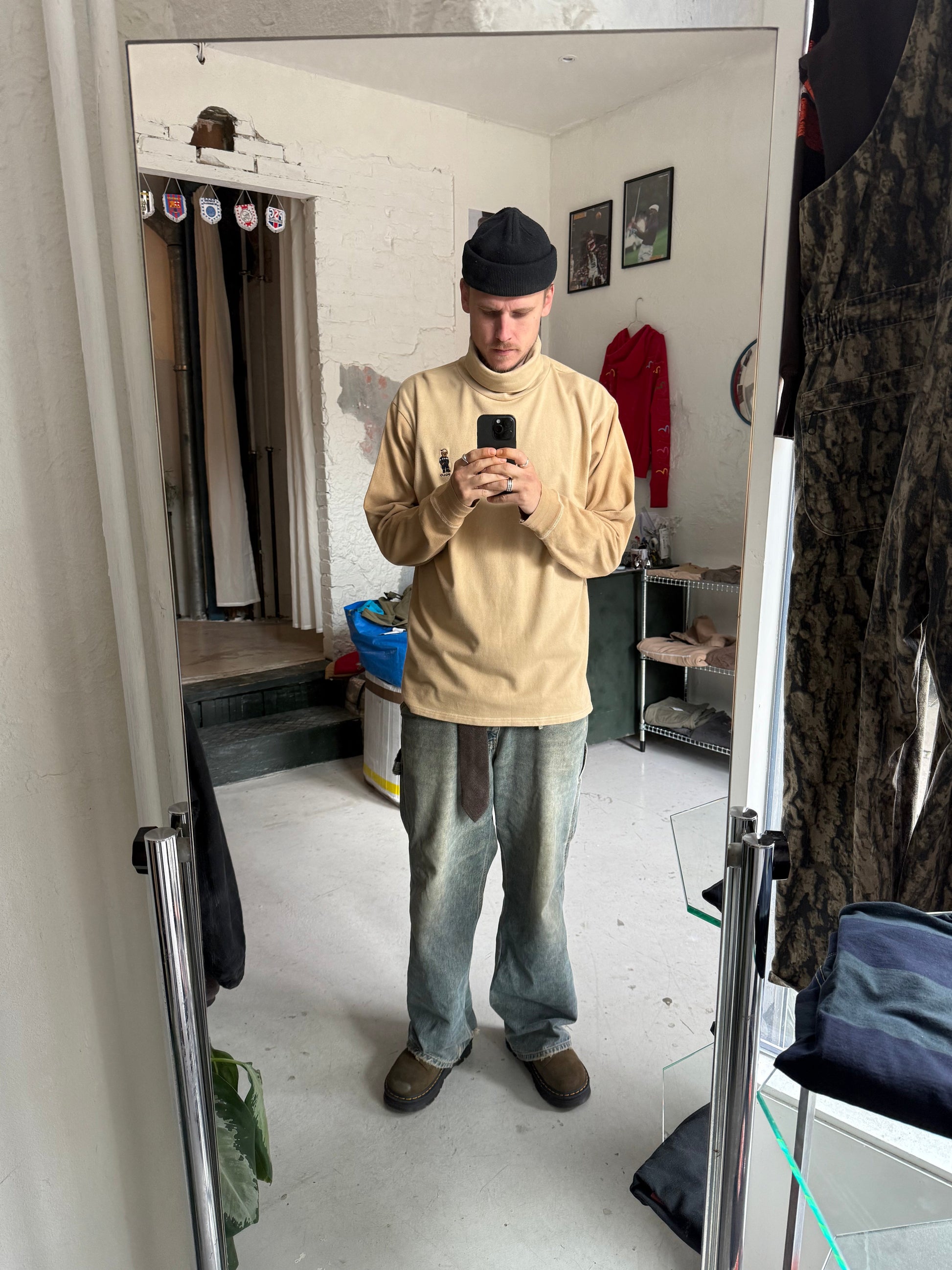 Polo Ralph Lauren Beige Turtleneck (XL) - Re:Junk Vintage