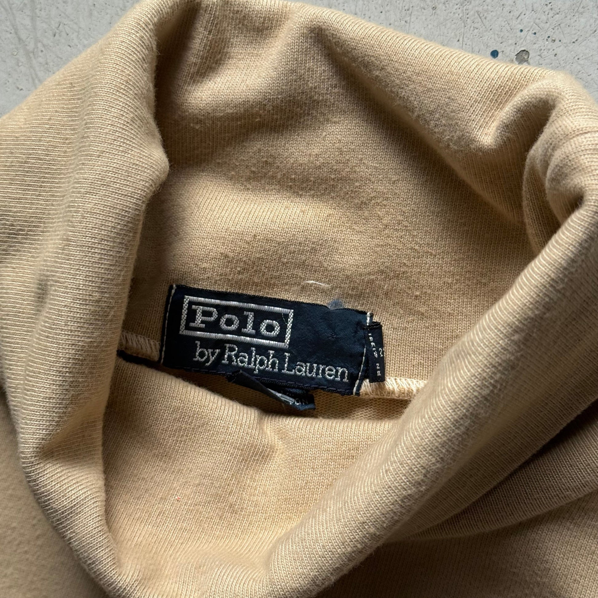 Polo Ralph Lauren Beige Turtleneck (XL) - Re:Junk Vintage