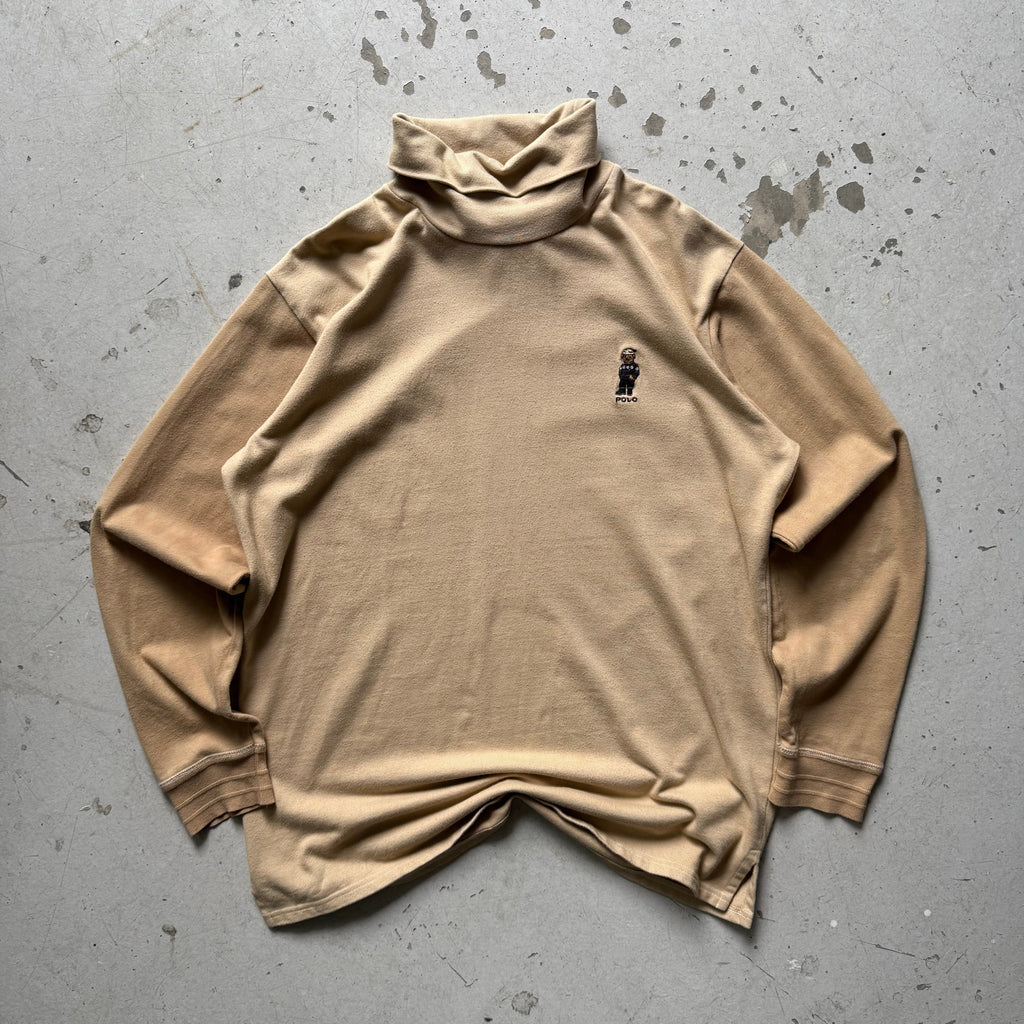 Polo Ralph Lauren Beige Turtleneck (XL) - Re:Junk Vintage