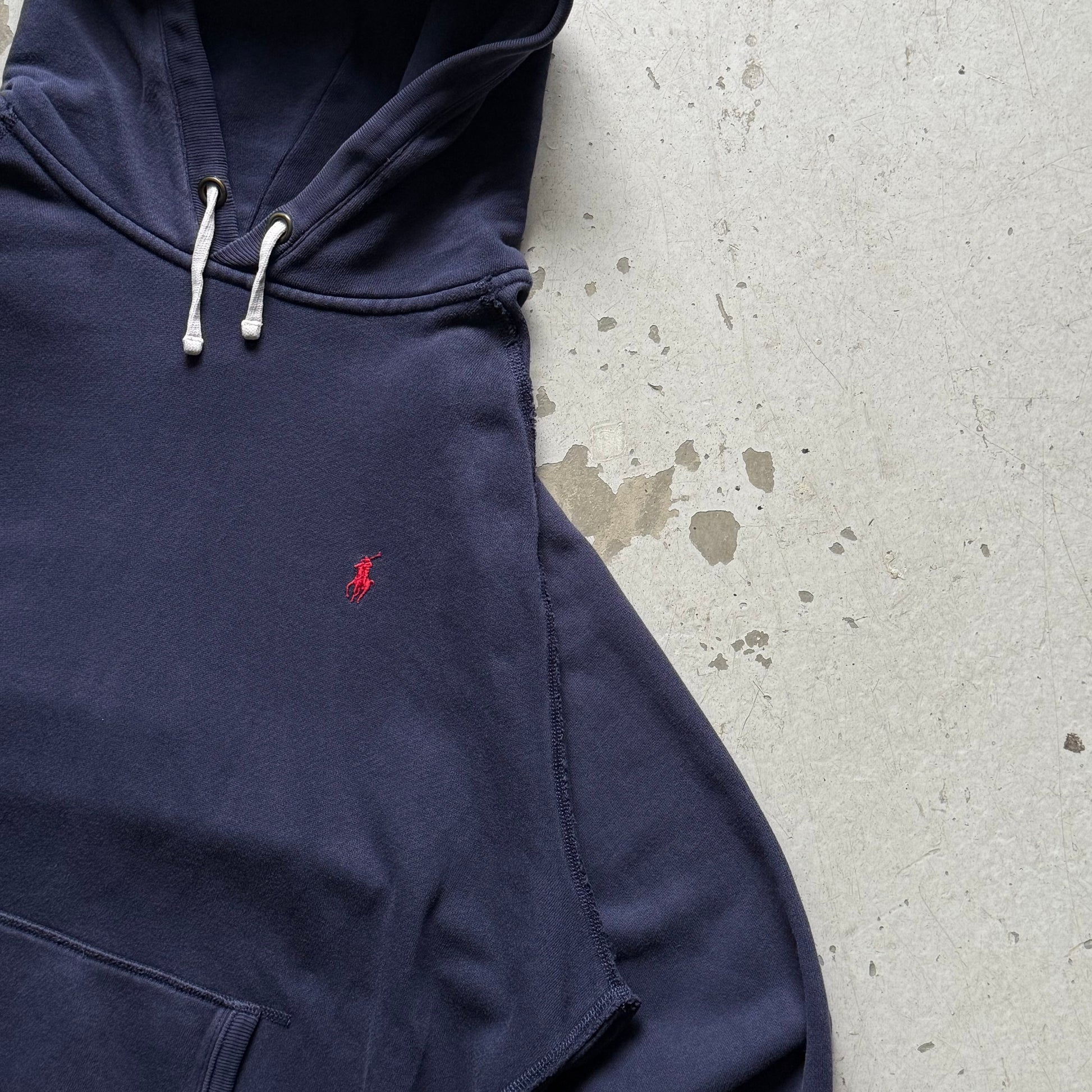 Polo Ralph Lauren Navy Hoodie – Vintage Fit XL - Re:Junk Vintage