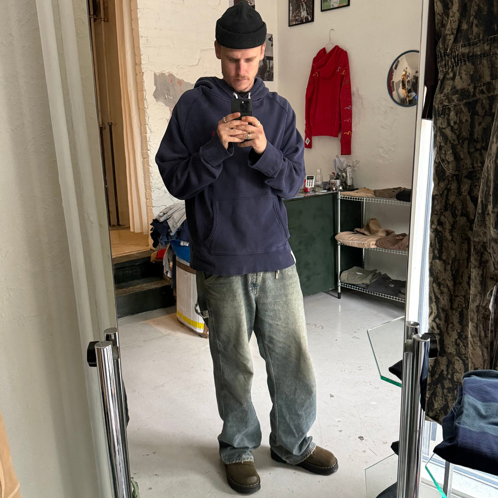 Polo Ralph Lauren Navy Hoodie – Vintage Fit XL - Re:Junk Vintage