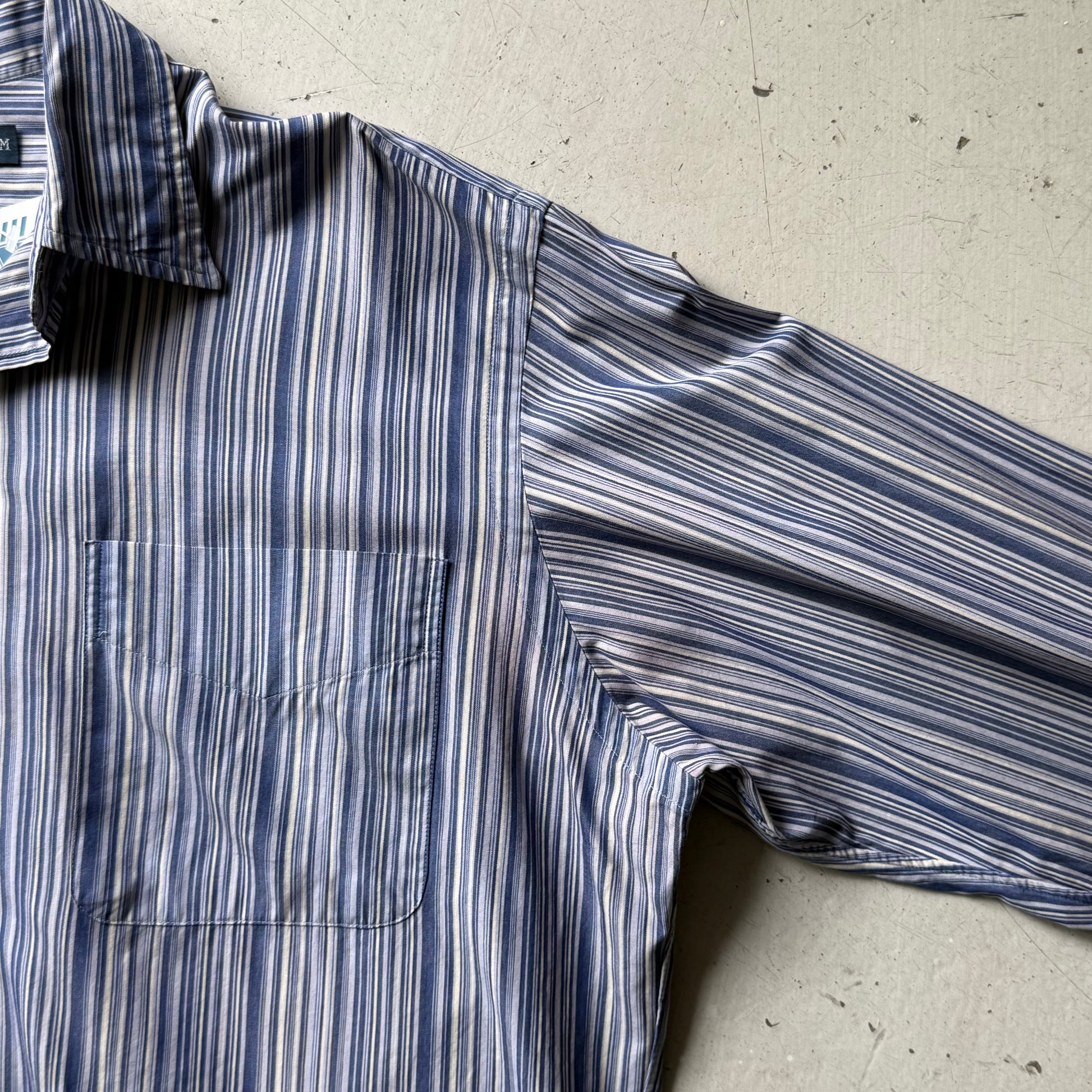 Polo Ralph Lauren | stribet skjorte | blå/hvid | M - Re:Junk Vintage