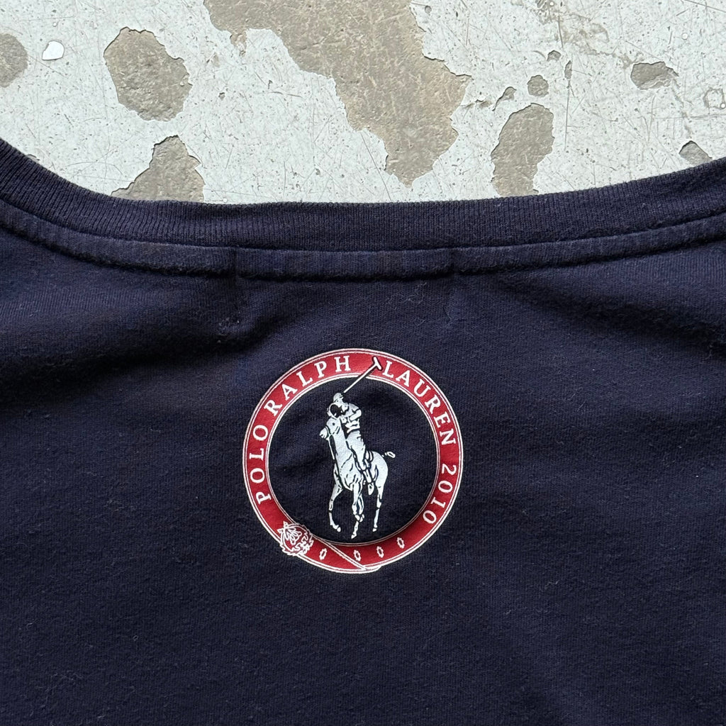 Polo Ralph Lauren vintage t-shirt navy TEAM USA OL 2010 Vancouver str. XL - Re:Junk Vintage