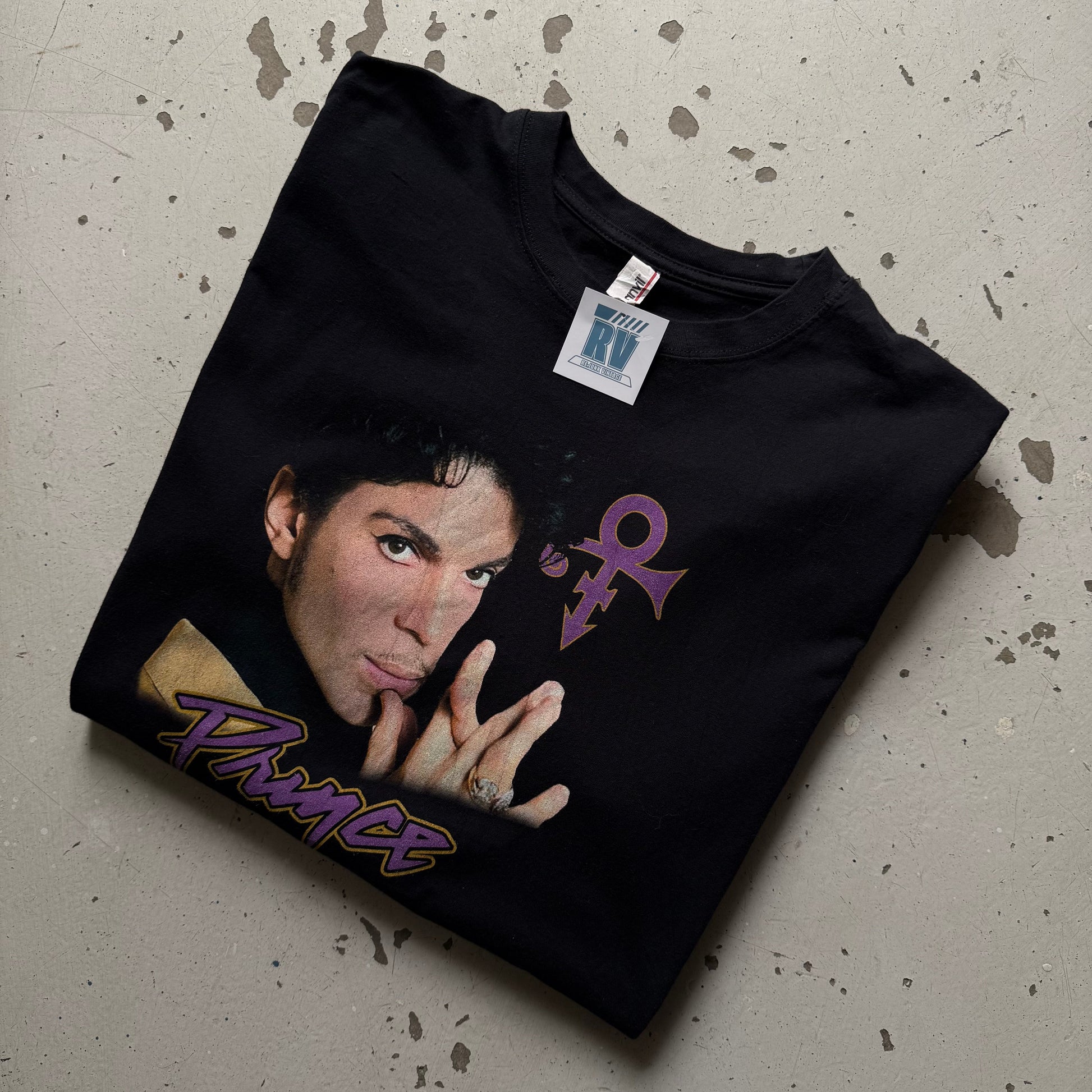 Prince | band t-shirt | sort | L - Re:Junk Vintage