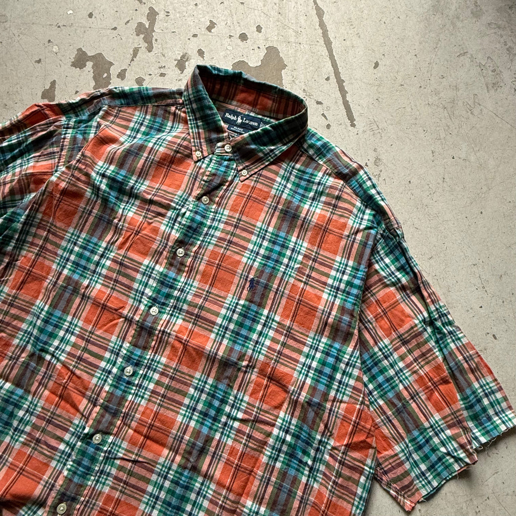Ralph Lauren kortærmet skjorte – upcycled Large - Re:Junk Vintage