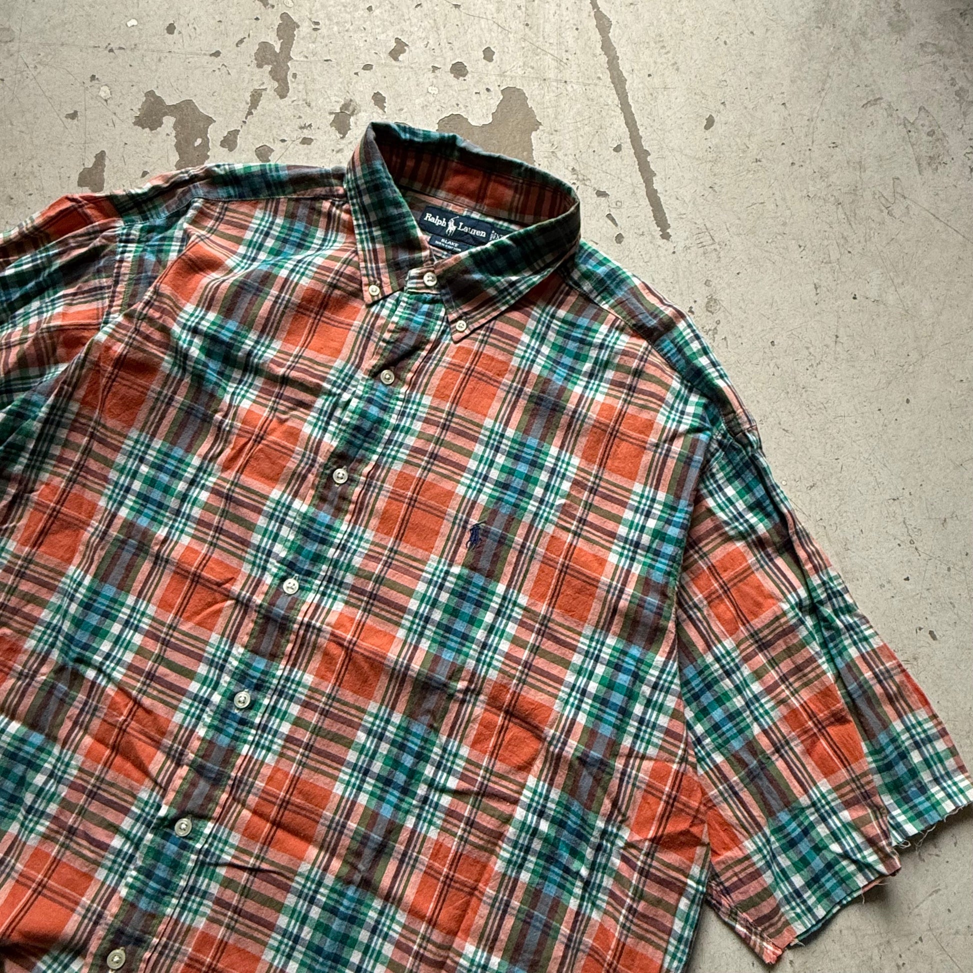 Ralph Lauren kortærmet skjorte – upcycled Large - Re:Junk Vintage