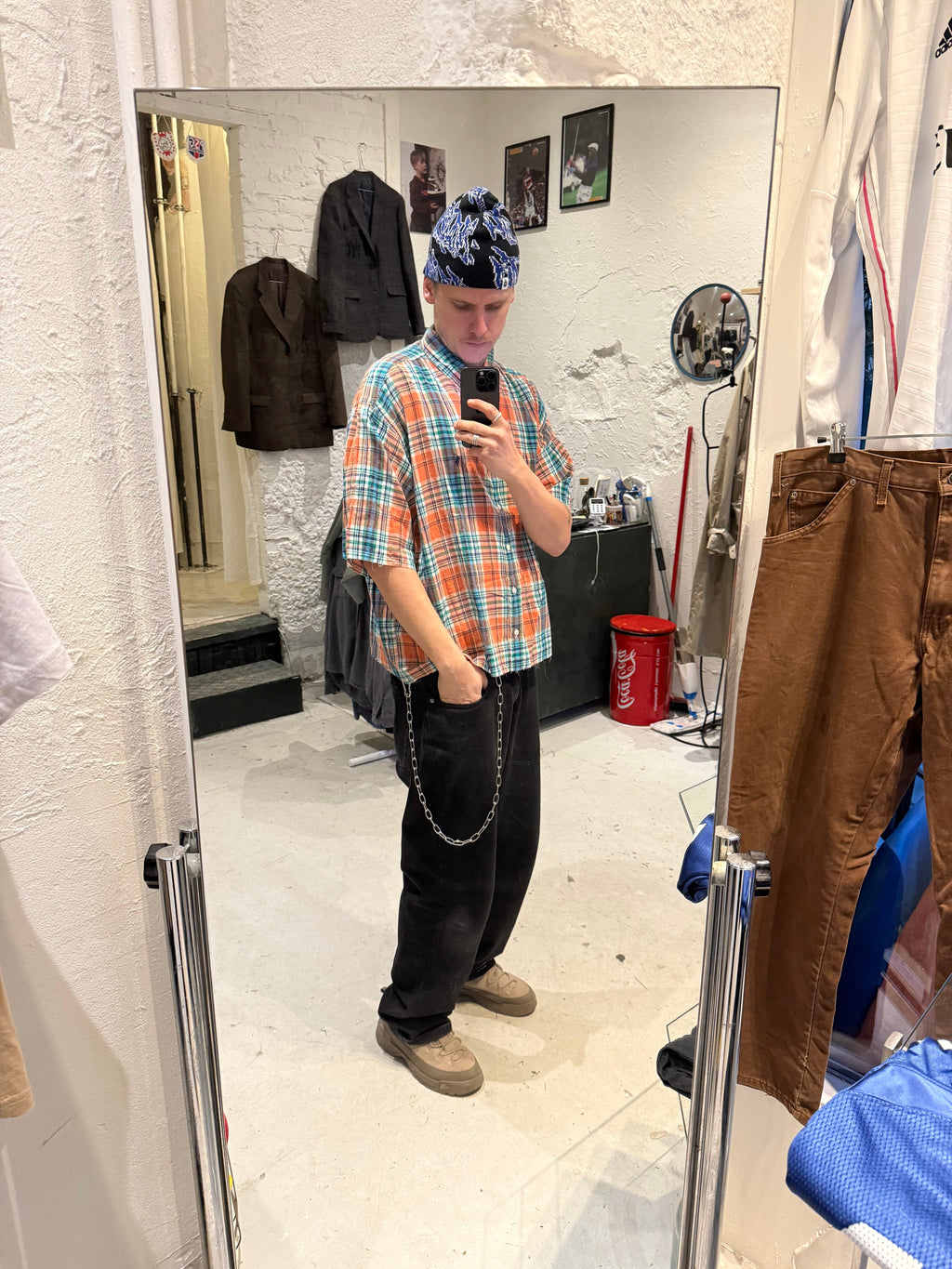 Ralph Lauren kortærmet skjorte – upcycled Large - Re:Junk Vintage