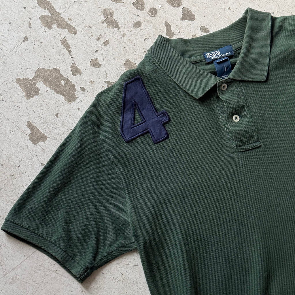 Ralph Lauren Polo – Grøn – Str. S (voksen) – Broderet Logo - Re:Junk Vintage