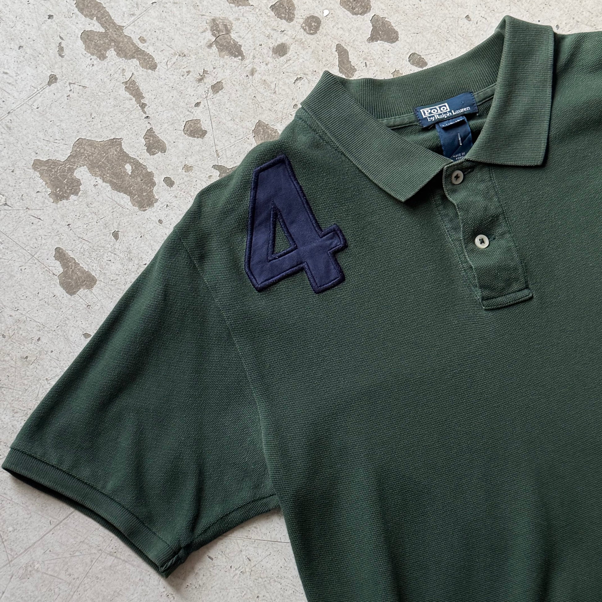 Ralph Lauren Polo – Grøn – Str. S (voksen) – Broderet Logo - Re:Junk Vintage