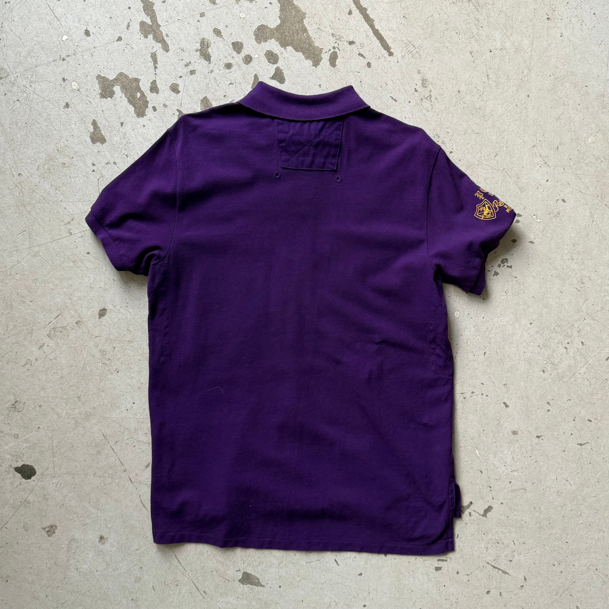 Ralph Lauren Rugby Polo – Lilla/Gul – Str. M – Custom Fit - Re:Junk Vintage