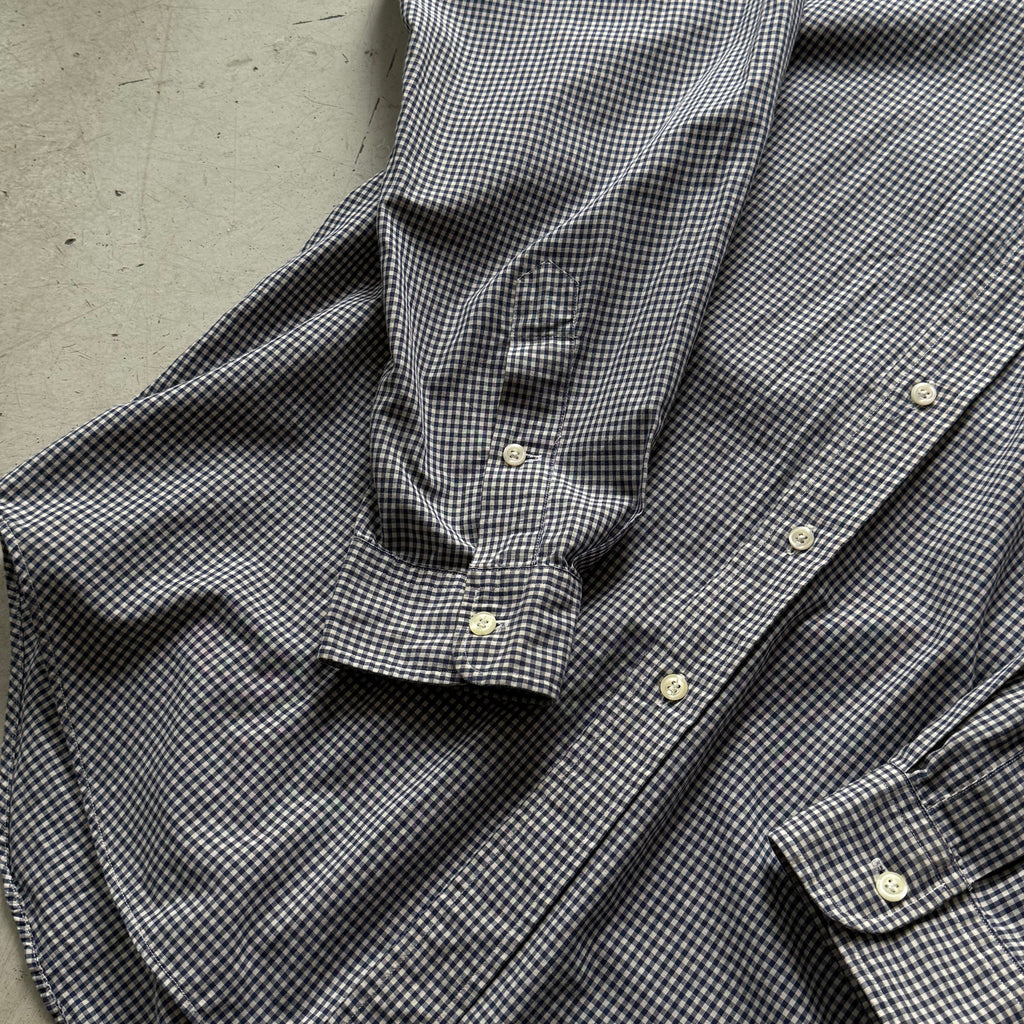 Ralph Lauren | skjorte | blå/hvid tern | L - Re:Junk Vintage