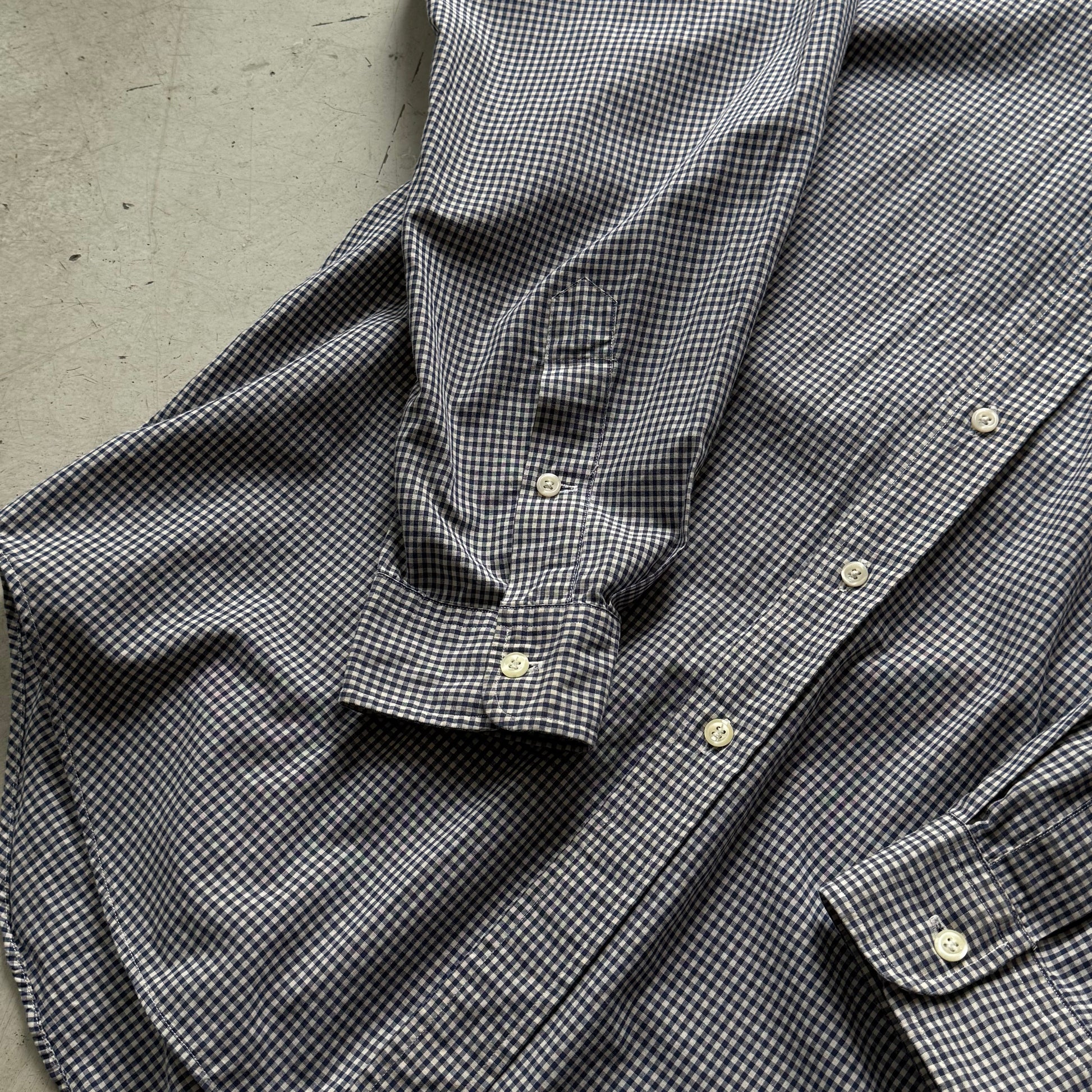 Ralph Lauren | skjorte | blå/hvid tern | L - Re:Junk Vintage