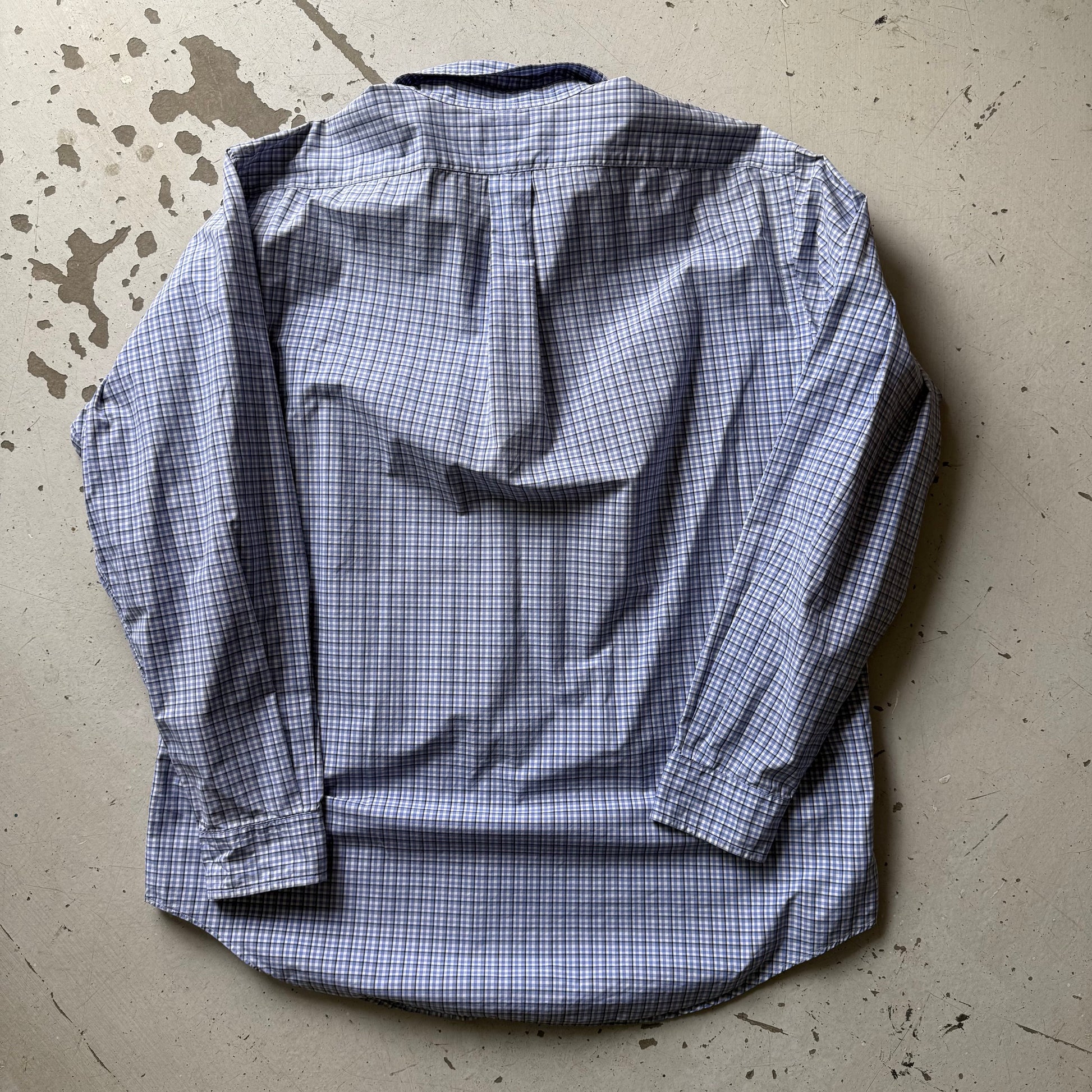 Ralph Lauren | ternet button down skjorte | blå/hvid | L - Re:Junk Vintage