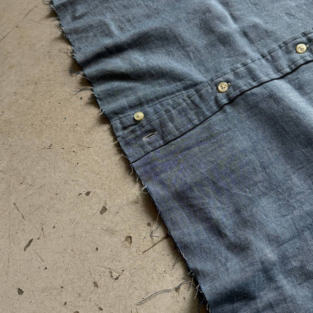 Ralph Lauren upcycled skjorte – kortærmet blå L/XL - Re:Junk Vintage