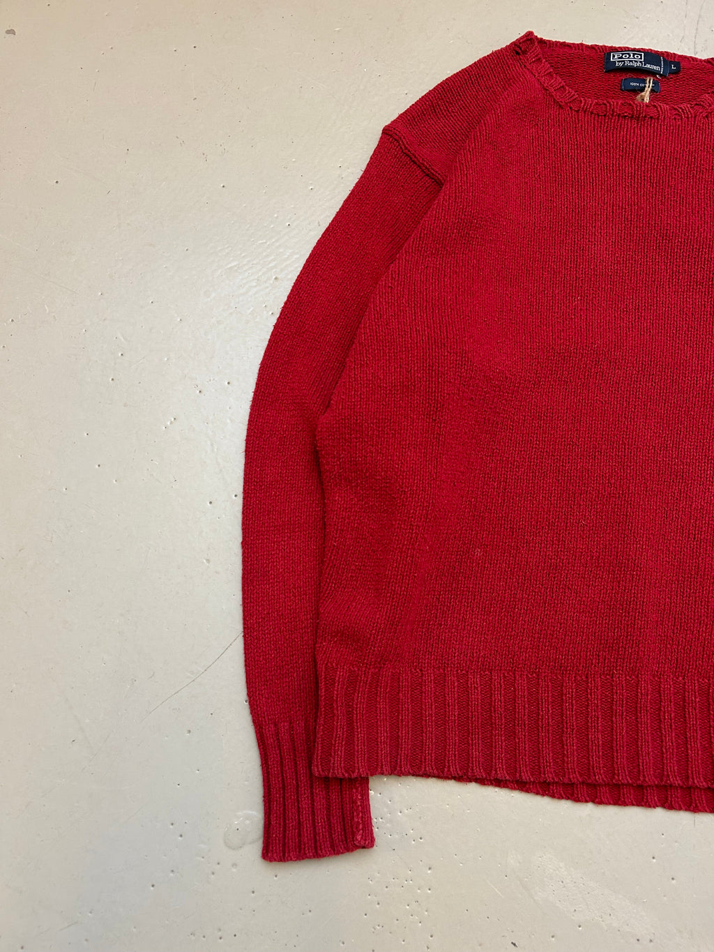 Ralph Lauren Vintage Striktrøje - Large - Re:Junk Vintage