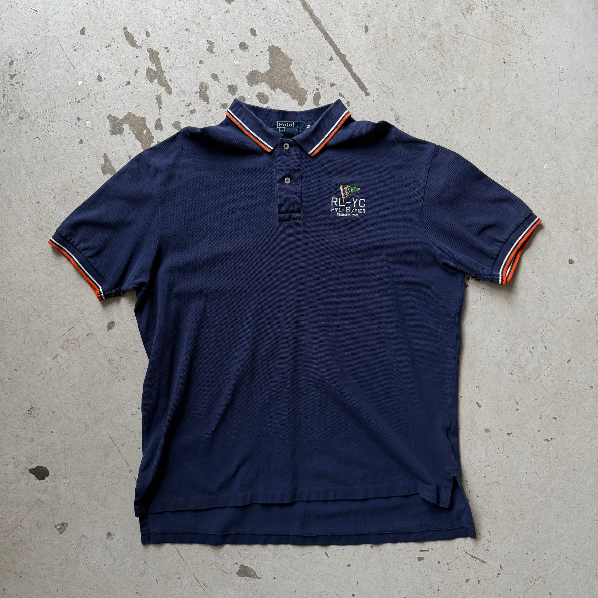Ralph Lauren Yacht Club Polo – Navy – Str. XL – Vintage Look - Re:Junk Vintage