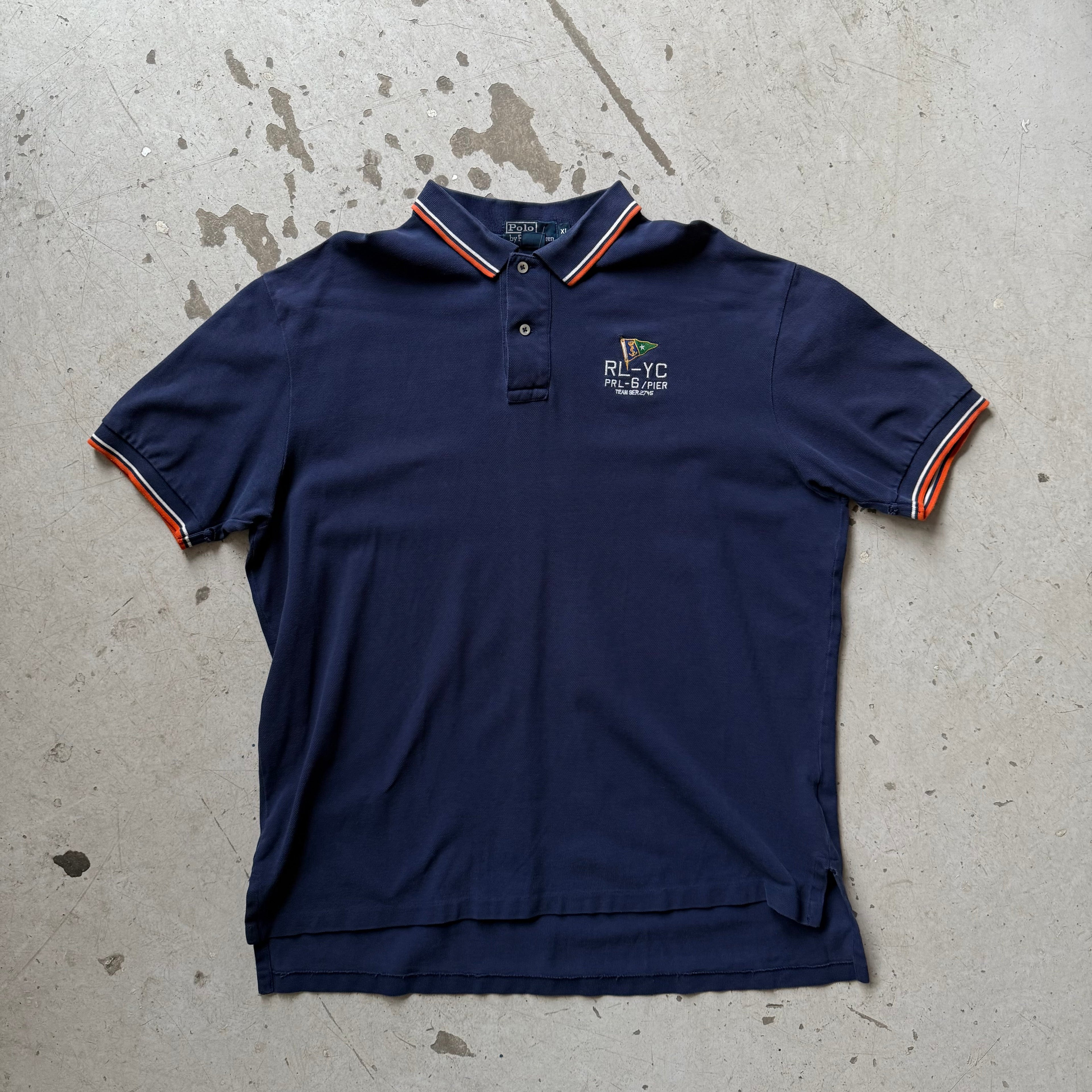 Ralph Lauren Yacht Club Polo – Navy – Str. XL – Vintage Look