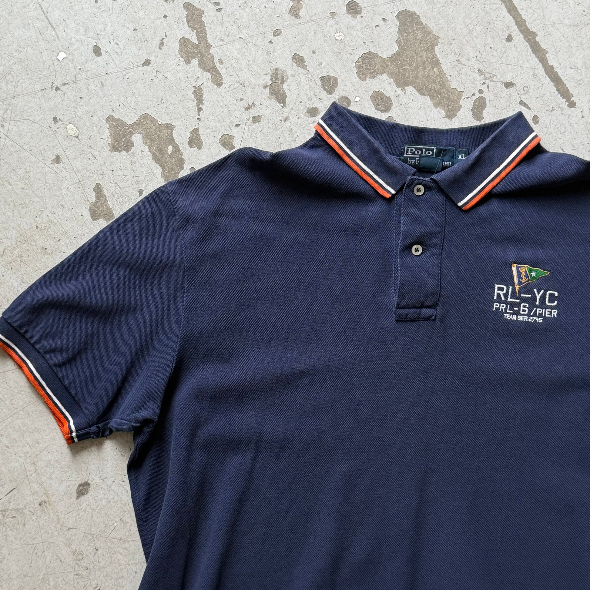 Ralph Lauren Yacht Club Polo – Navy – Str. XL – Vintage Look - Re:Junk Vintage
