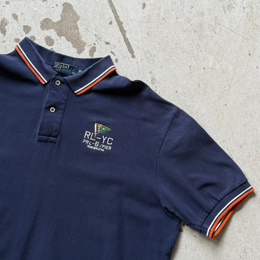 Ralph Lauren Yacht Club Polo – Navy – Str. XL – Vintage Look - Re:Junk Vintage