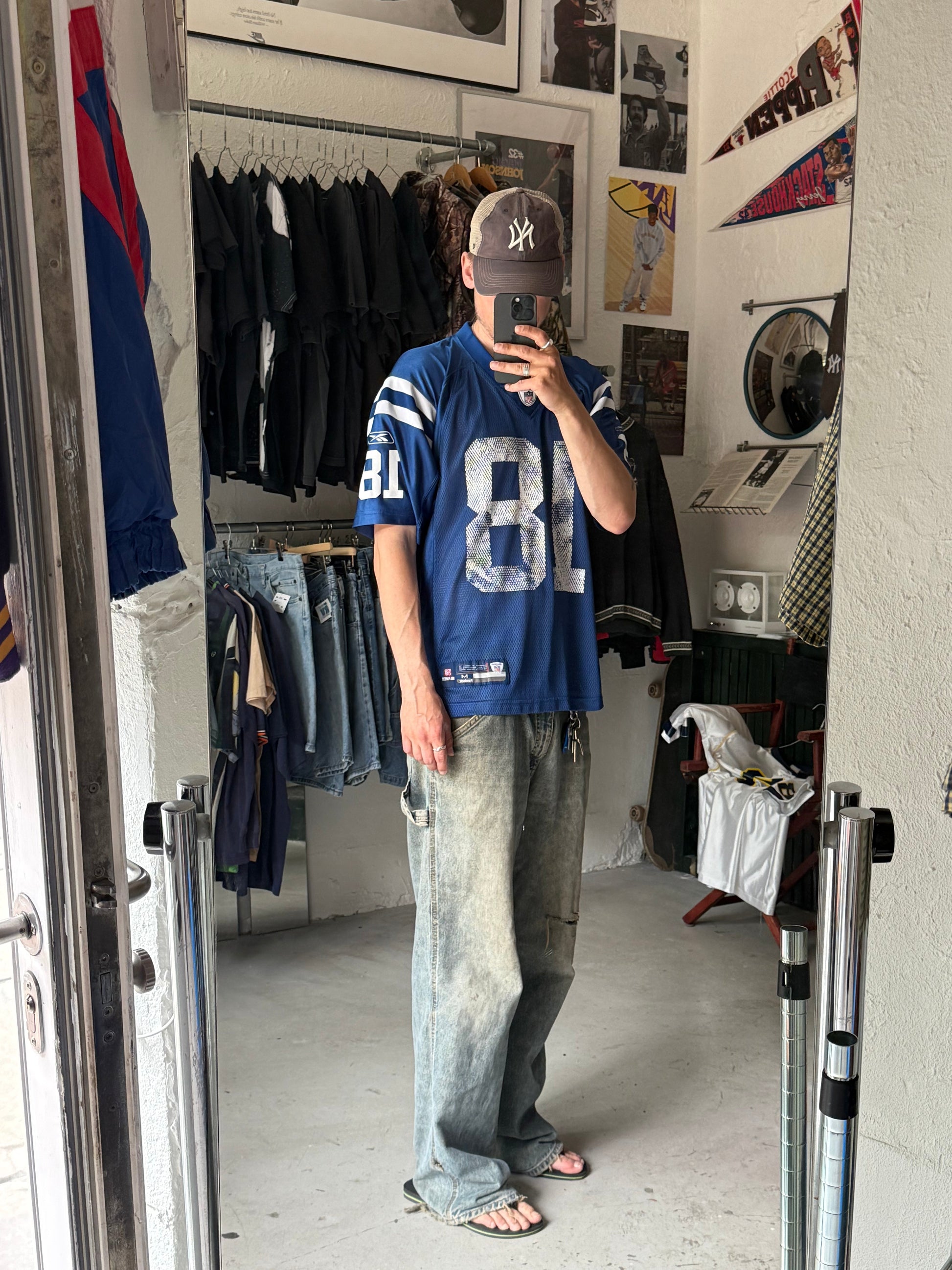 Reebok | Peyton Manning | Blå | M - Re:Junk Vintage