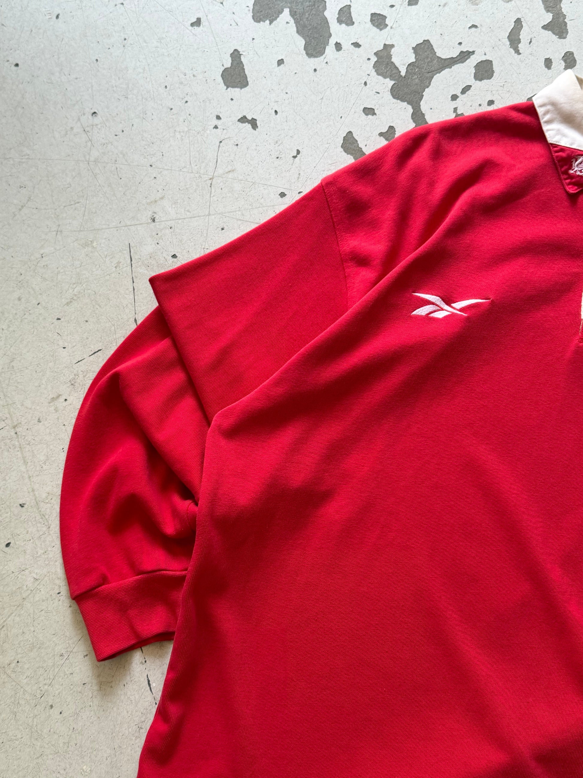 Reebok | Wales rugby trøje | rød | XL - Re:Junk Vintage