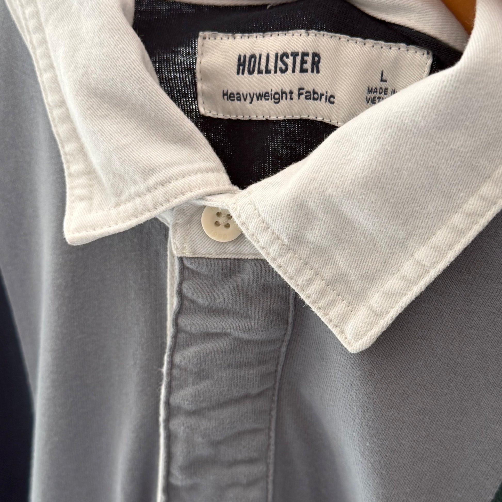 Rugby polo | stribet | blå/grøn | L - Re:Junk Vintage