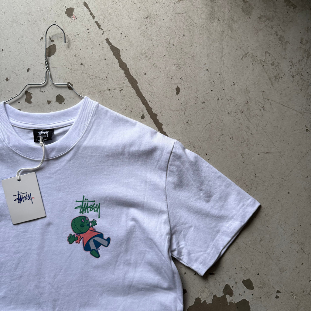 Stussy Deadstock T-shirt | Vintage | Hvid | Small (Kopi) - Re:Junk Vintage