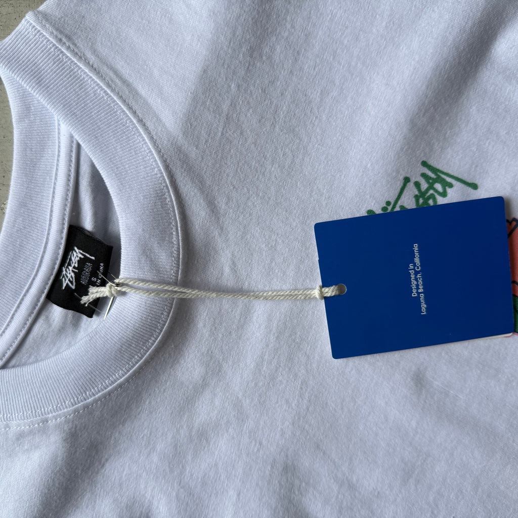 Stussy Deadstock T-shirt | Vintage | Hvid | Small (Kopi) - Re:Junk Vintage
