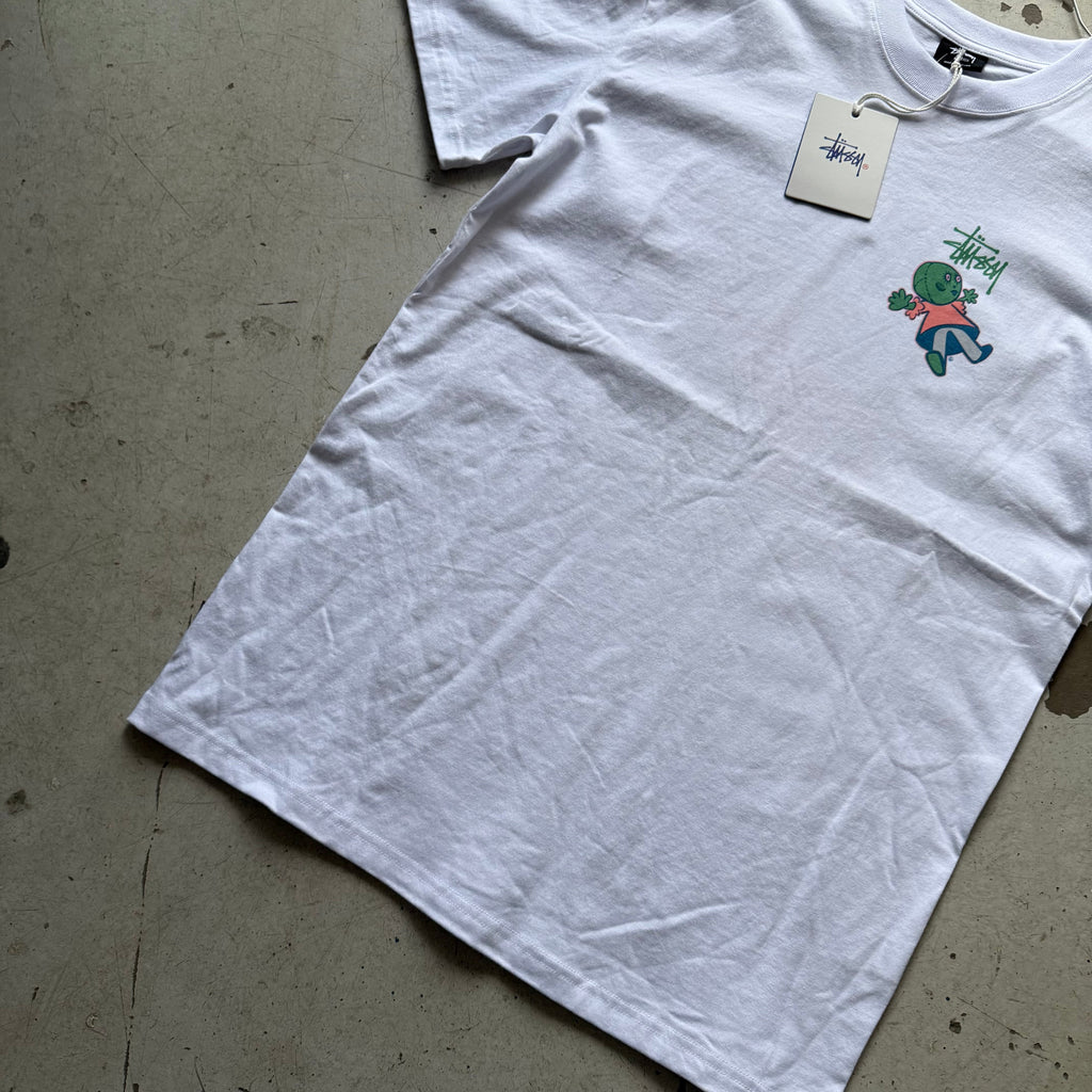 Stussy Deadstock T-shirt | Vintage | Hvid | Small (Kopi) - Re:Junk Vintage