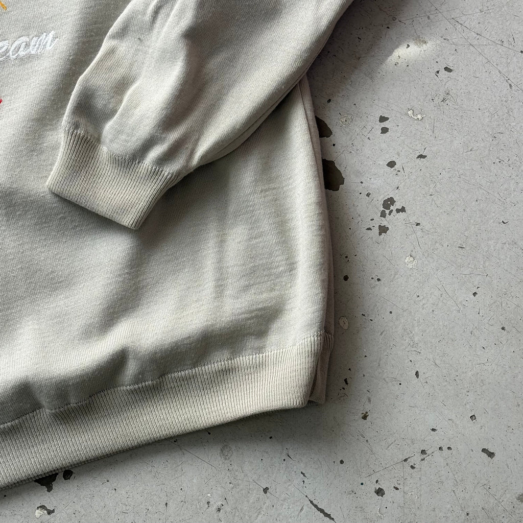 Sveigaard | 1/4 zip sweatshirt | beige | large - Re:Junk Vintage