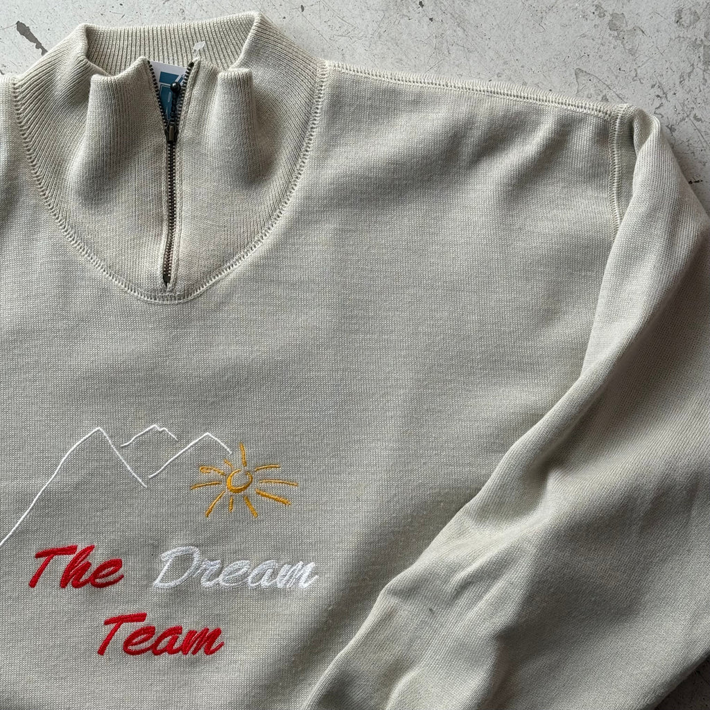 Sveigaard | 1/4 zip sweatshirt | beige | large - Re:Junk Vintage