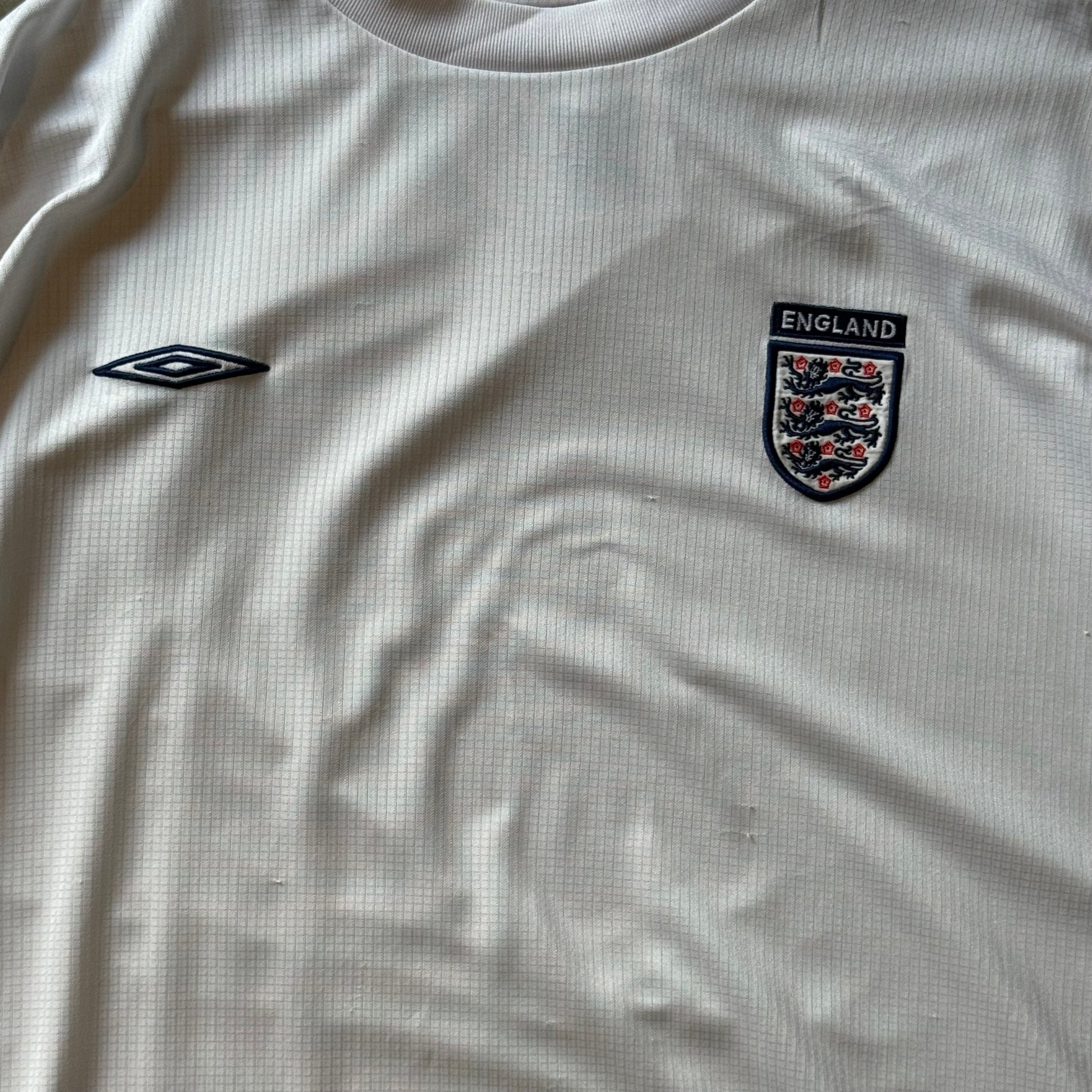 Umbro England | Fodboldtrøje | Hvid | XL - Re:Junk Vintage