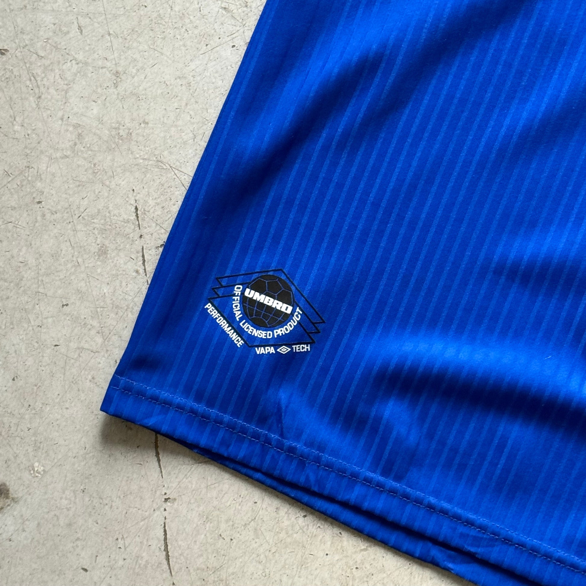 Umbro Manchester United vintage fodboldtrøje blå Solskjær 20 L - Re:Junk Vintage