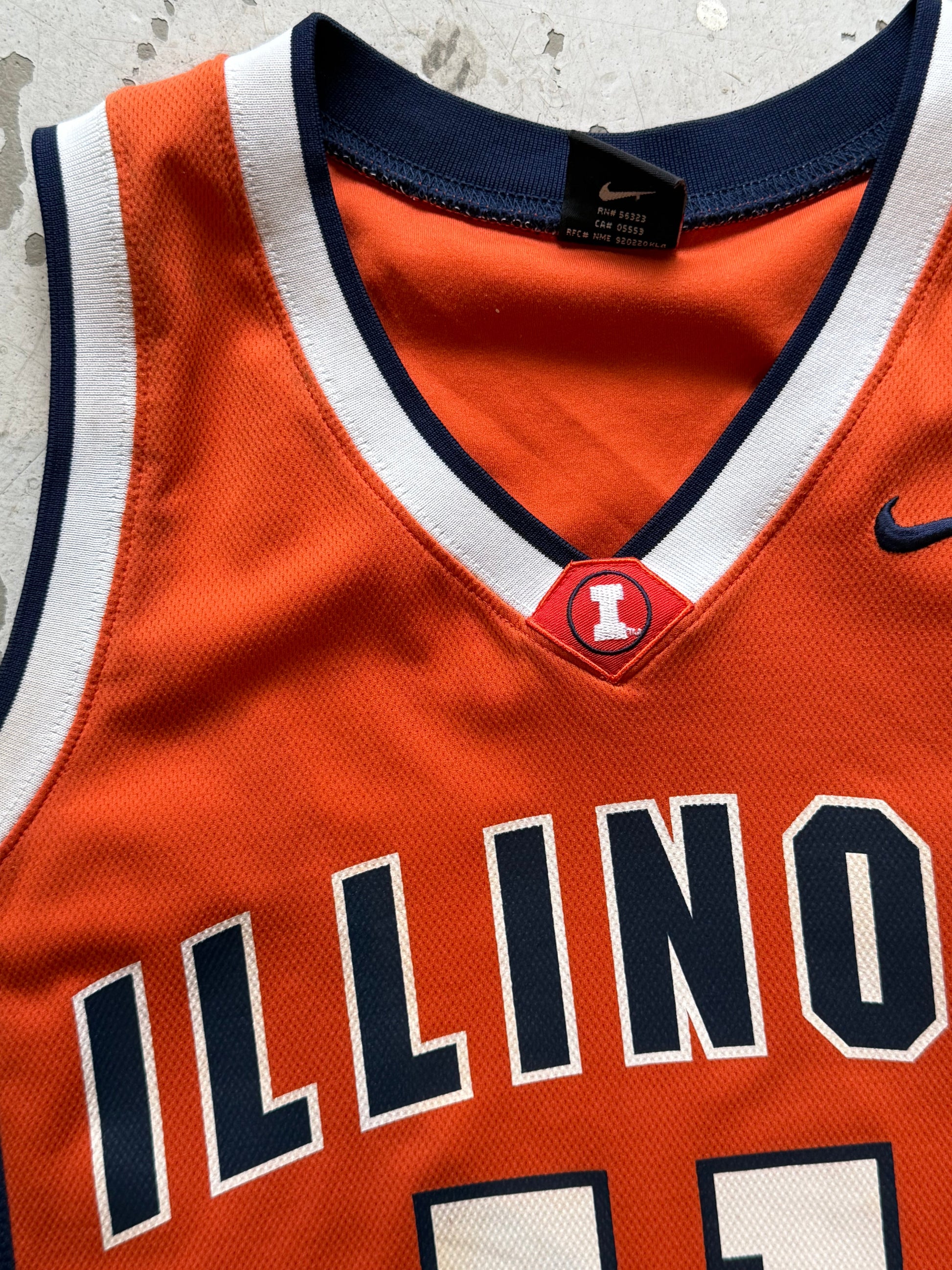 University of Illinois vintage College basketballtrøje – Small - Re:Junk Vintage
