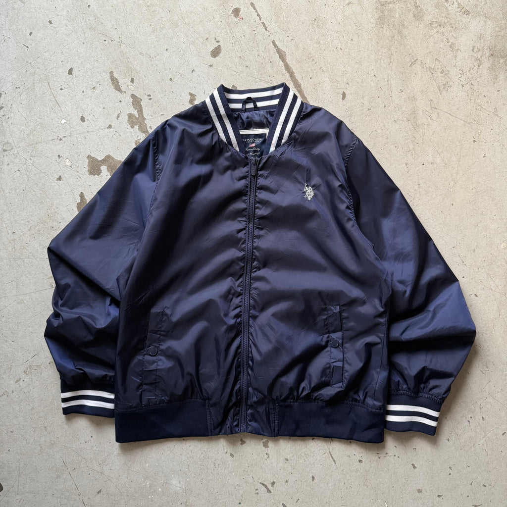 US Polo Assn bomberjakke vintage navy blå - Small - Re:Junk Vintage