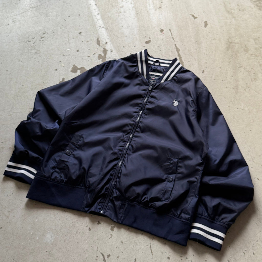 US Polo Assn bomberjakke vintage navy blå - Small - Re:Junk Vintage
