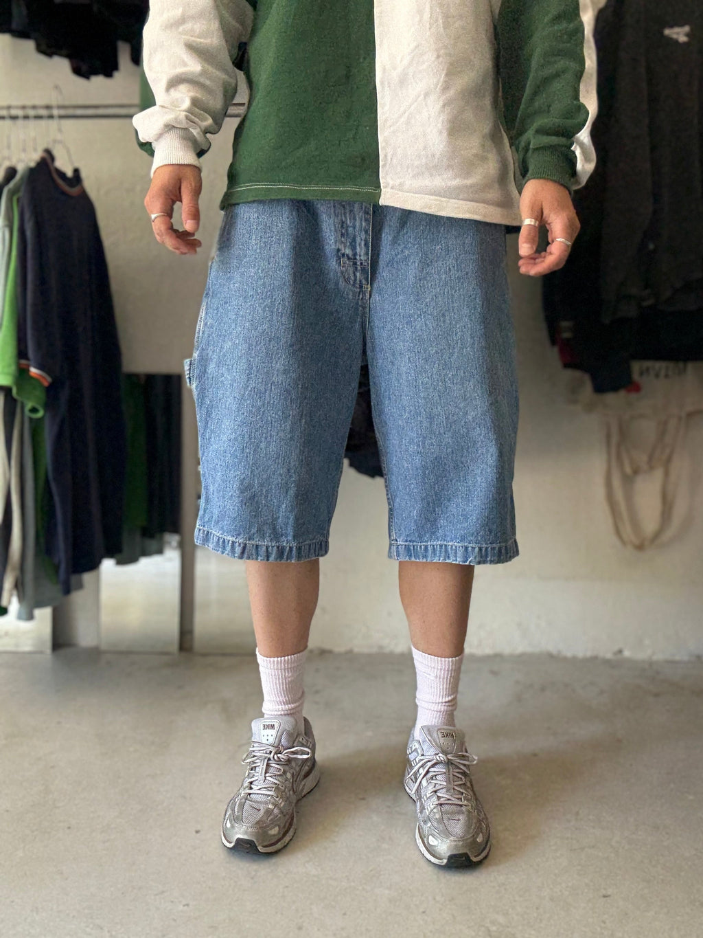 Utility | carpenter denim jorts | blå | W36 - Re:Junk Vintage