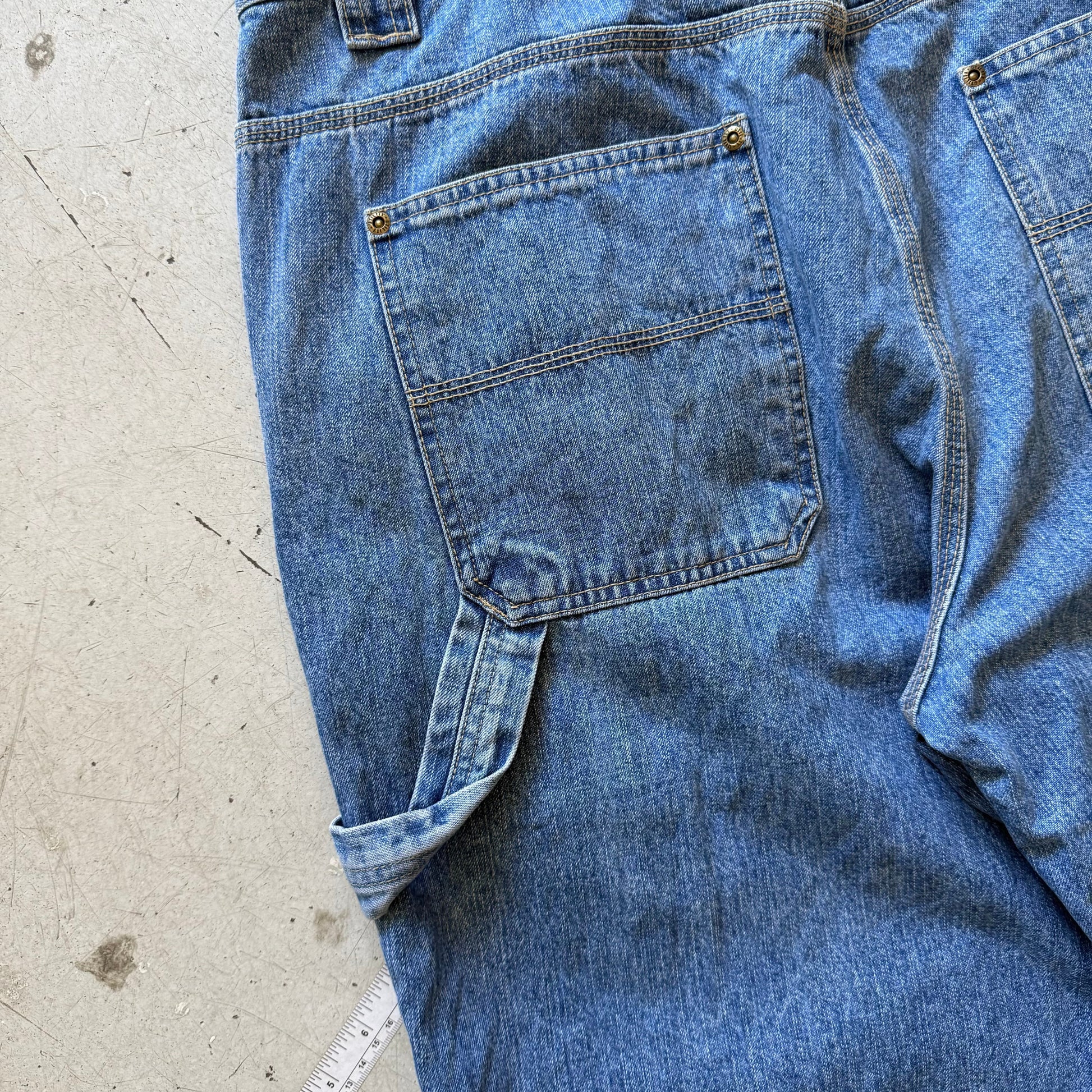 Utility | carpenter denim jorts | blå | W36 - Re:Junk Vintage