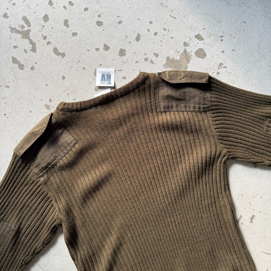 Vintage Blue Castle Sweater – Army Ribstrik - Re:Junk Vintage