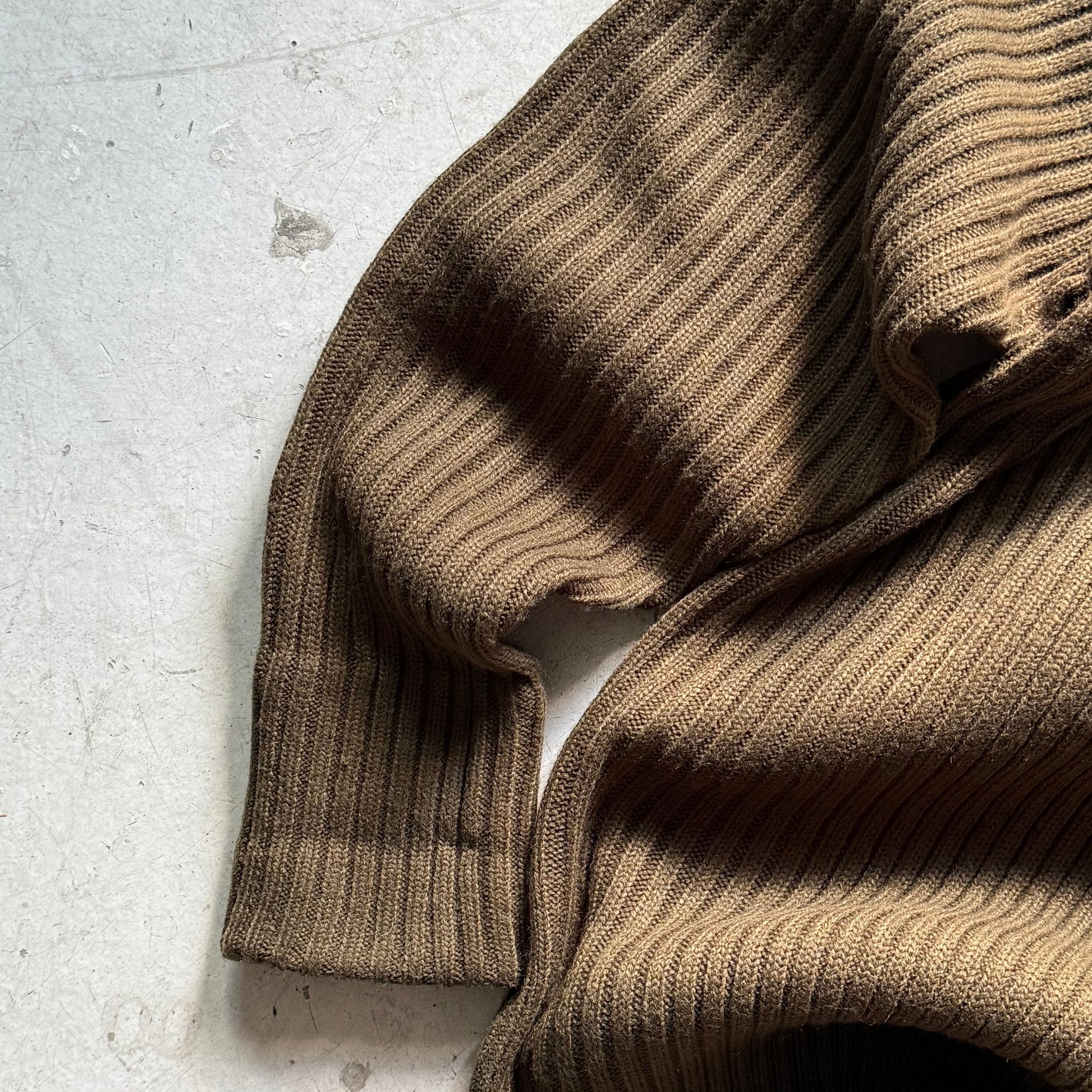 Vintage Blue Castle Sweater – Army Ribstrik - Re:Junk Vintage