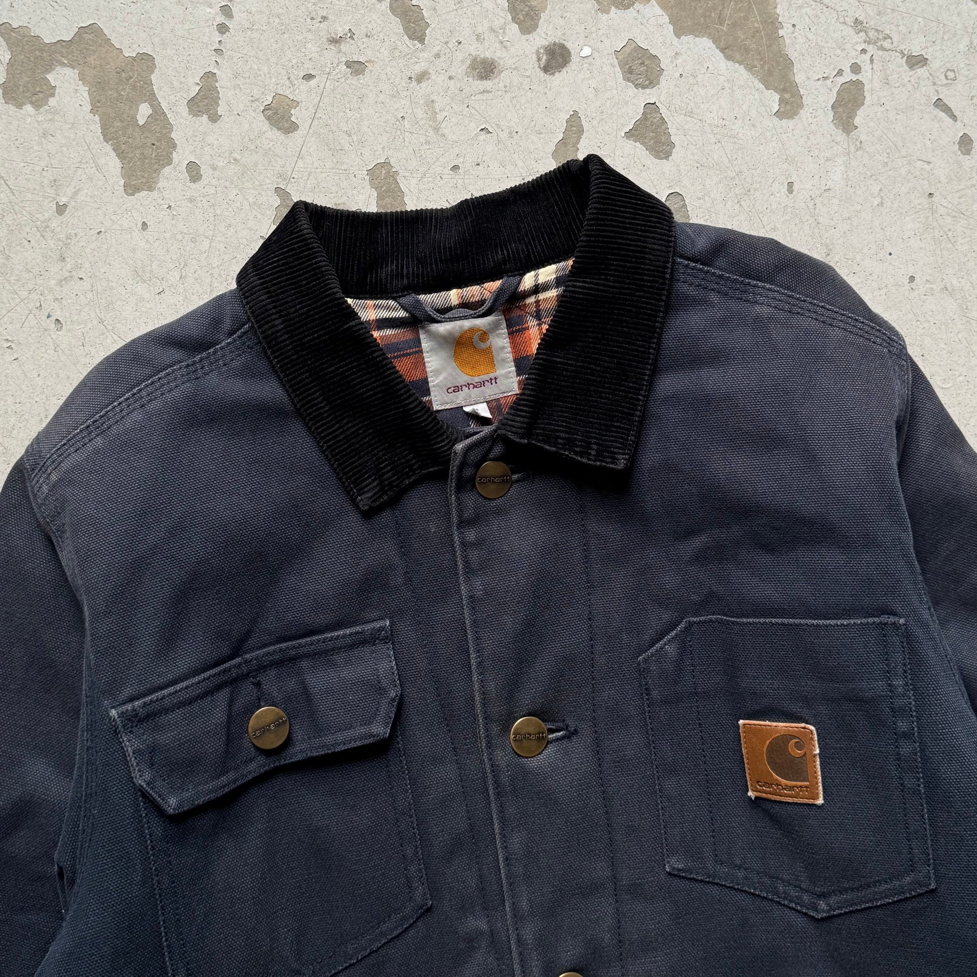 Vintage Carhartt Chore Jakke – Navy Canvas (2012) - Re:Junk Vintage